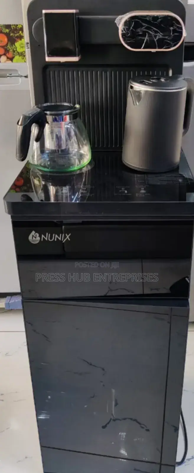 Black Nunix A1c Bottom Load Hot and Cold Water Dispenser.