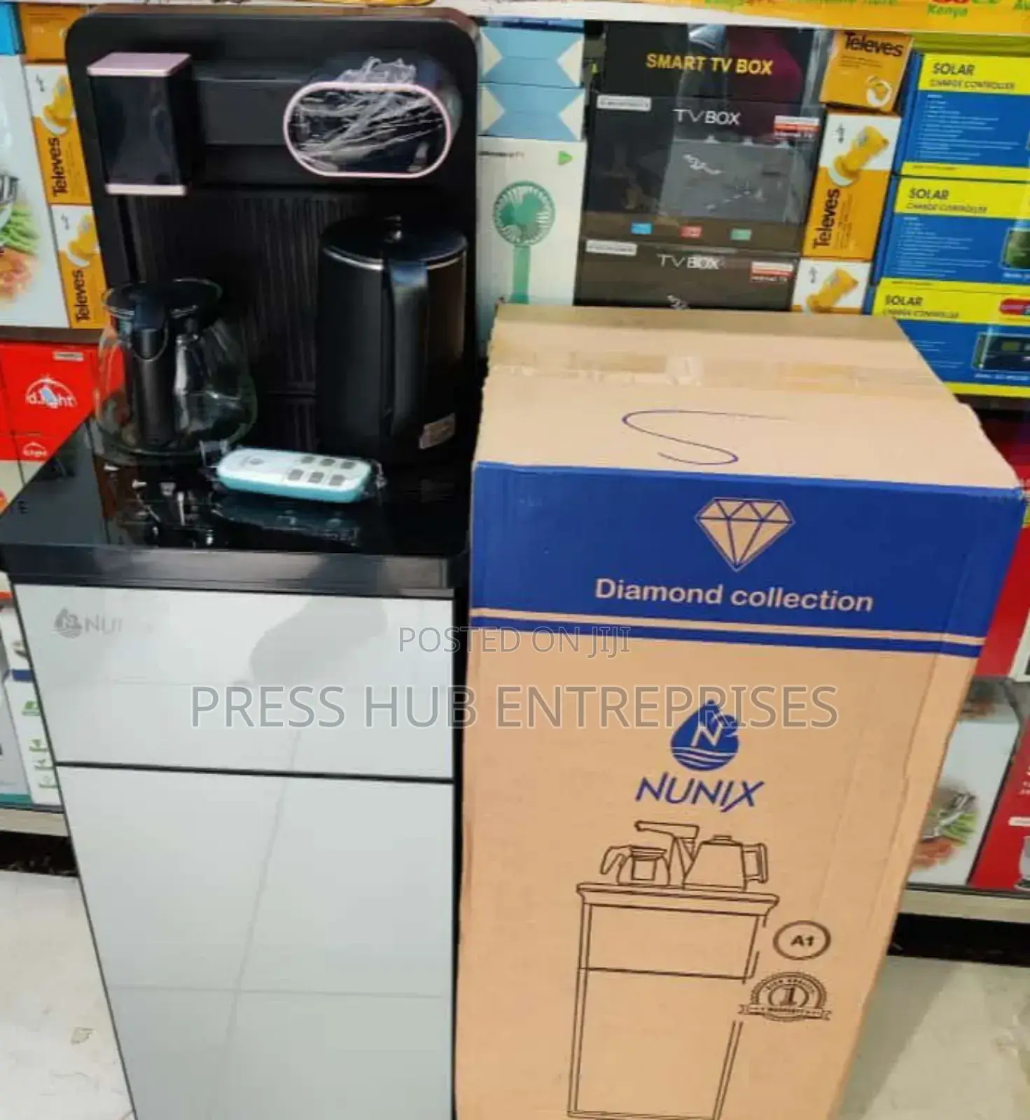 Black Nunix A1c Bottom Load Hot and Cold Water Dispenser 