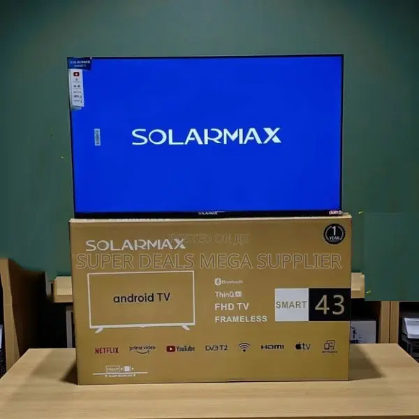 Solarmax 43 Inch Qled Smart Android Tv Bluetooth Wifi Support