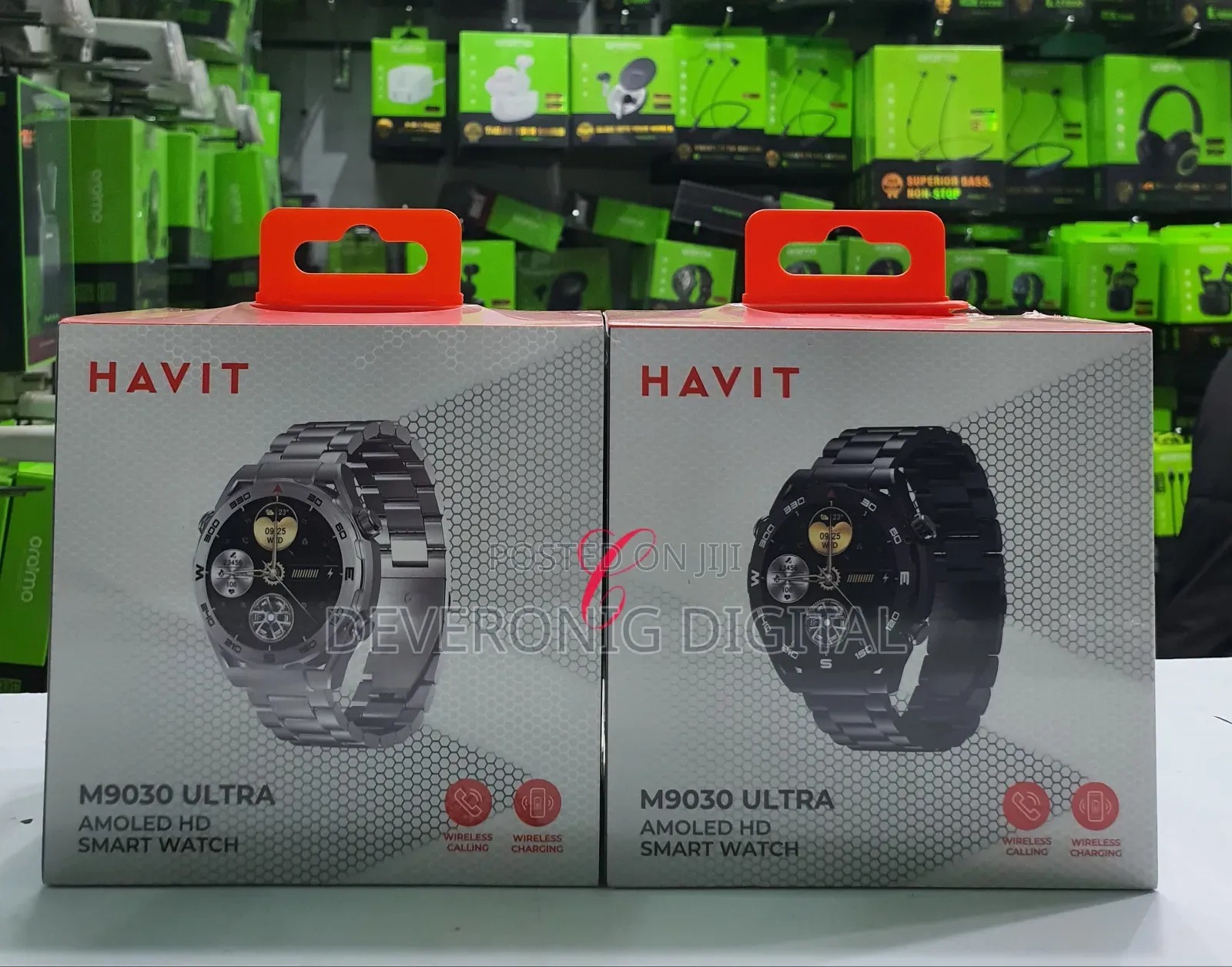 Havit M9030 Ultra *Metallic Amoled* Wireless Charging Smart Watch