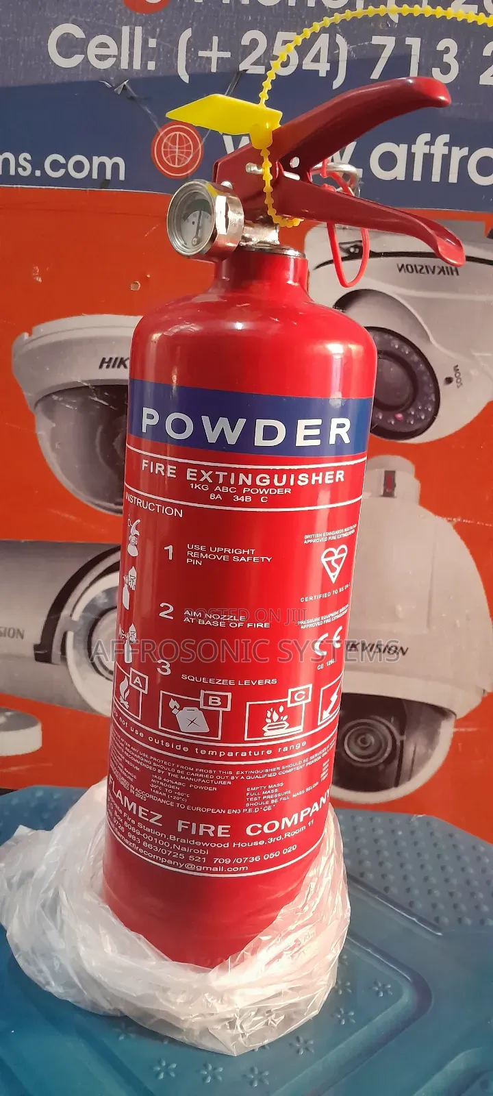 1kg Dry Chemical Powder Fire Extinguisher