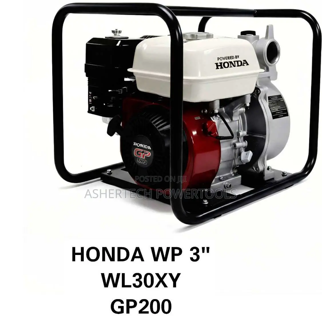 Honda 3" Wl30xy Water Pump Powered by a Gp200 4-Stroke Engine.