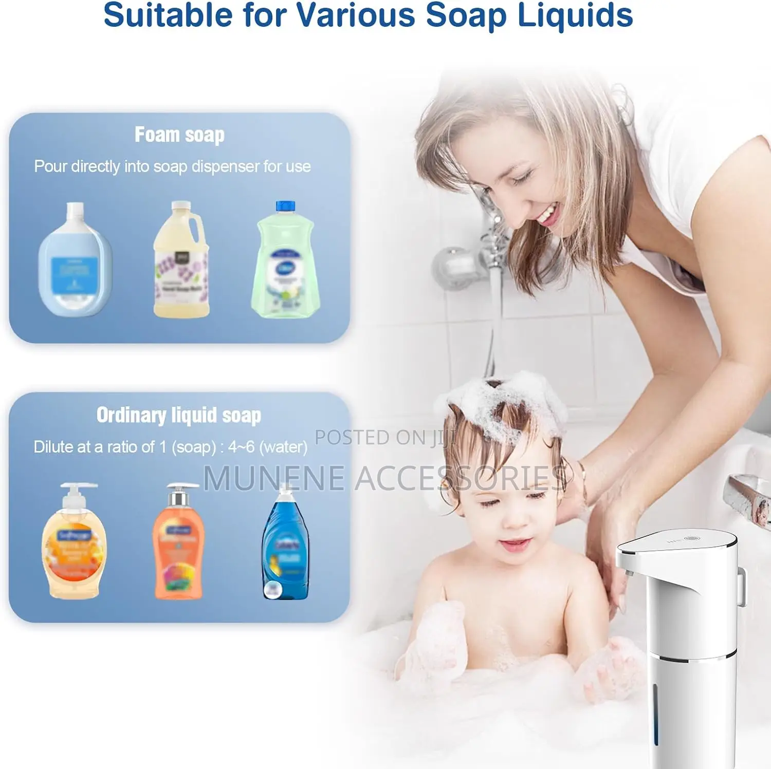 Automatic Touchless Foaming Hand Soap Dispenser 350ml Usb Rechargeable