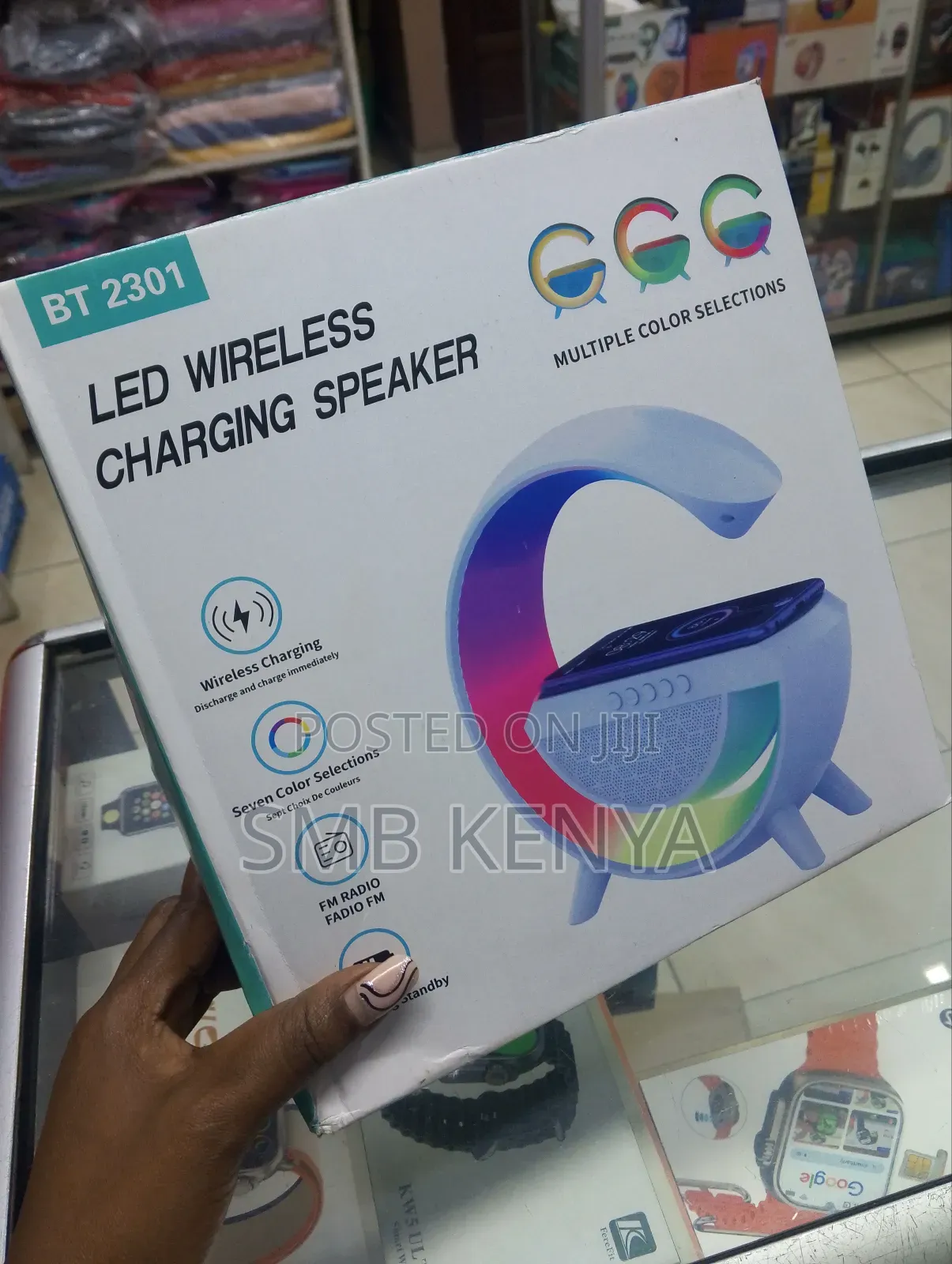 Multiple Colors Speaker With Wireless Charging
