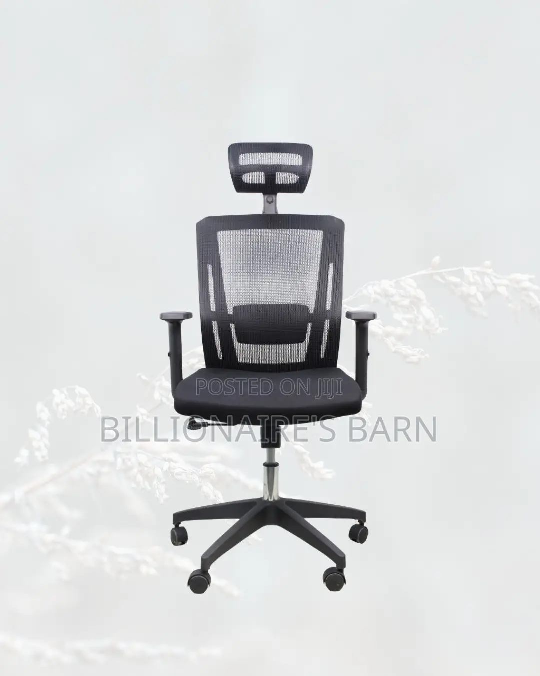 Black Ergonomic Mesh Chair | Adjustable for Different Desk Heights |