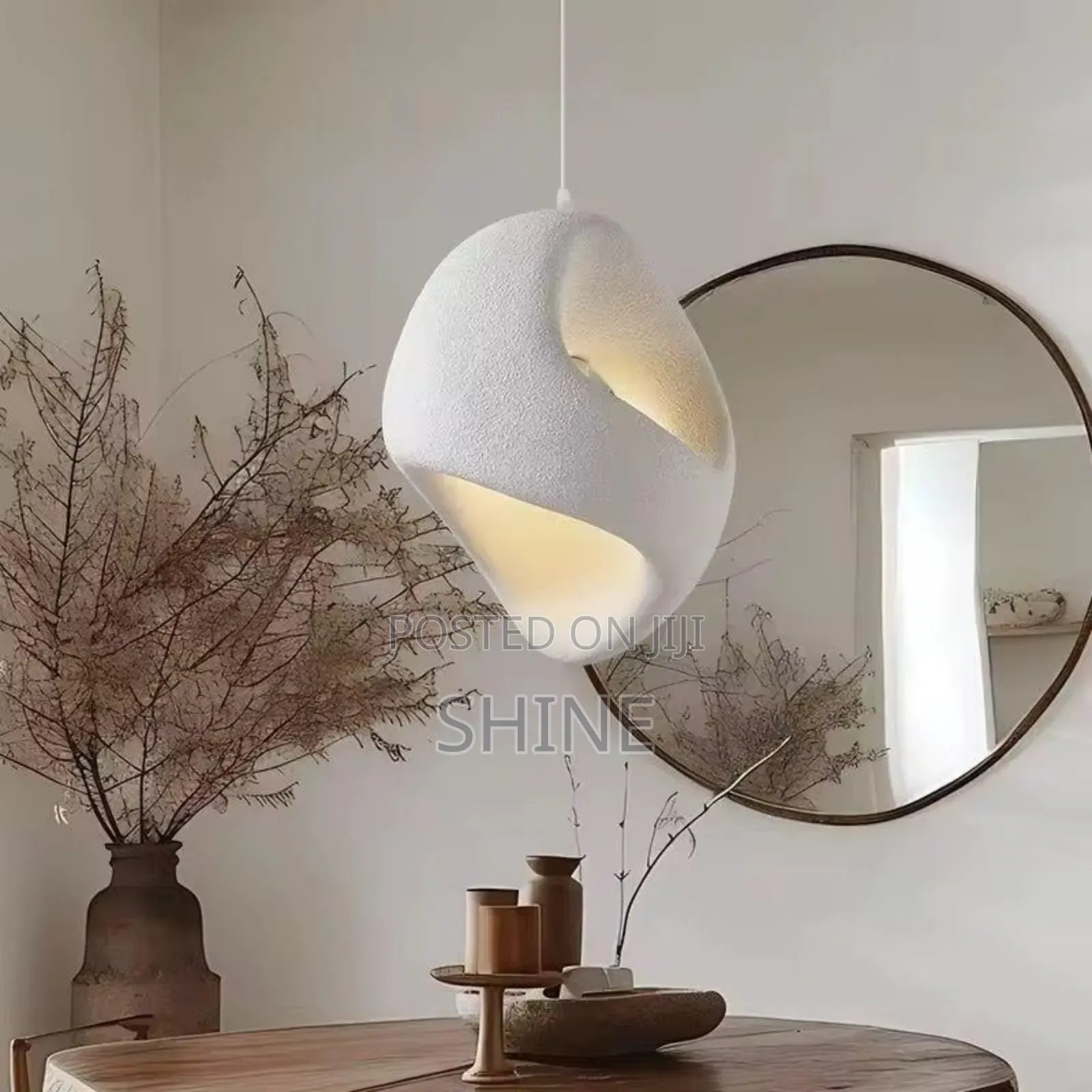 Wabi Style Sculptural Pendant Lamp