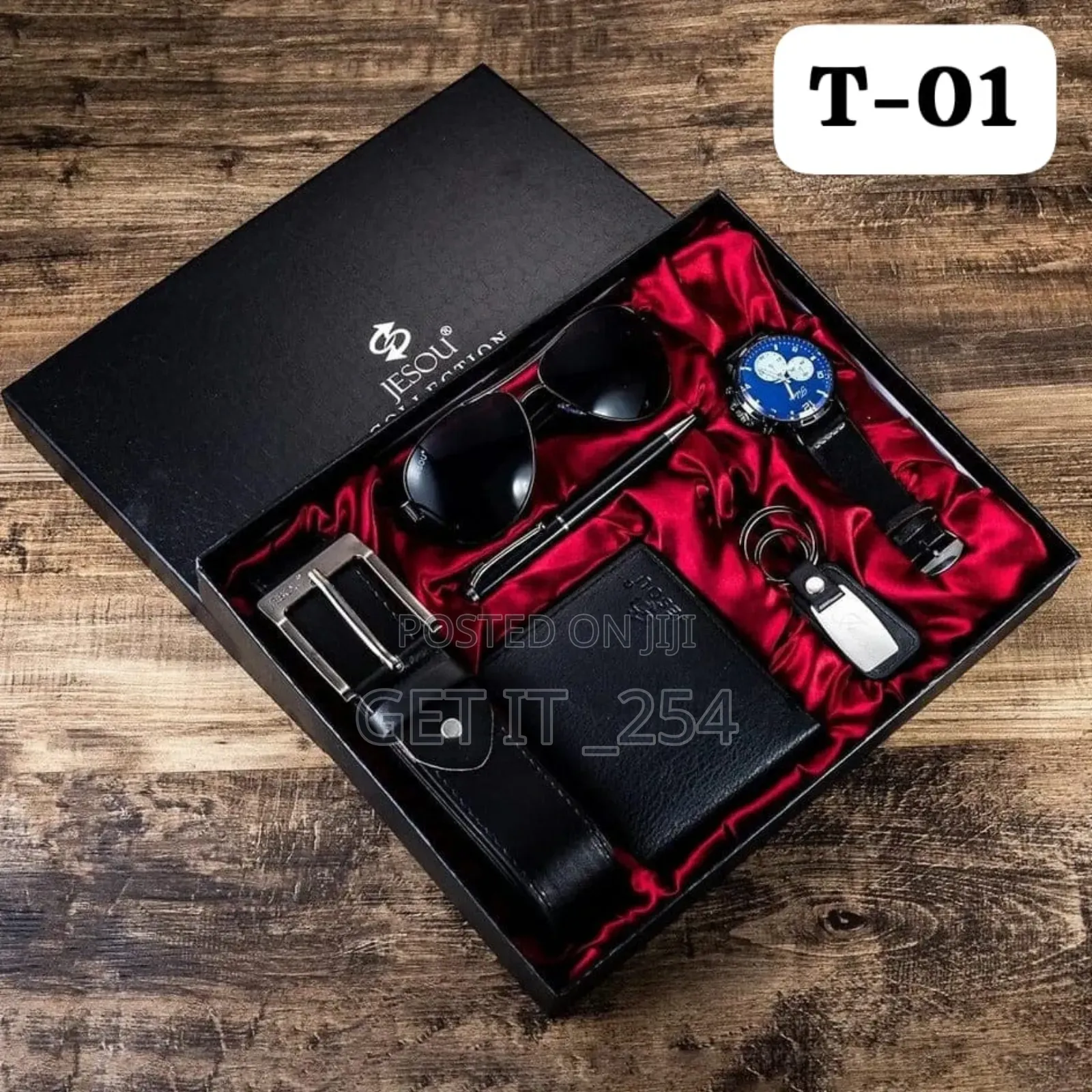 *6 In 1 -sunglass Combo  Jesou Men's Gift Set Exquisite Packaged