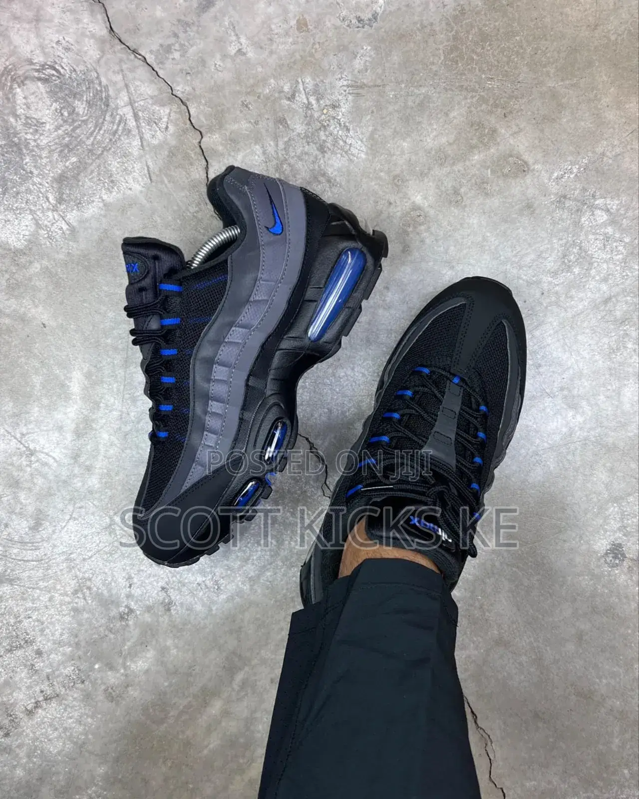 Nike Air Max 95 "Black-Royal Blue"