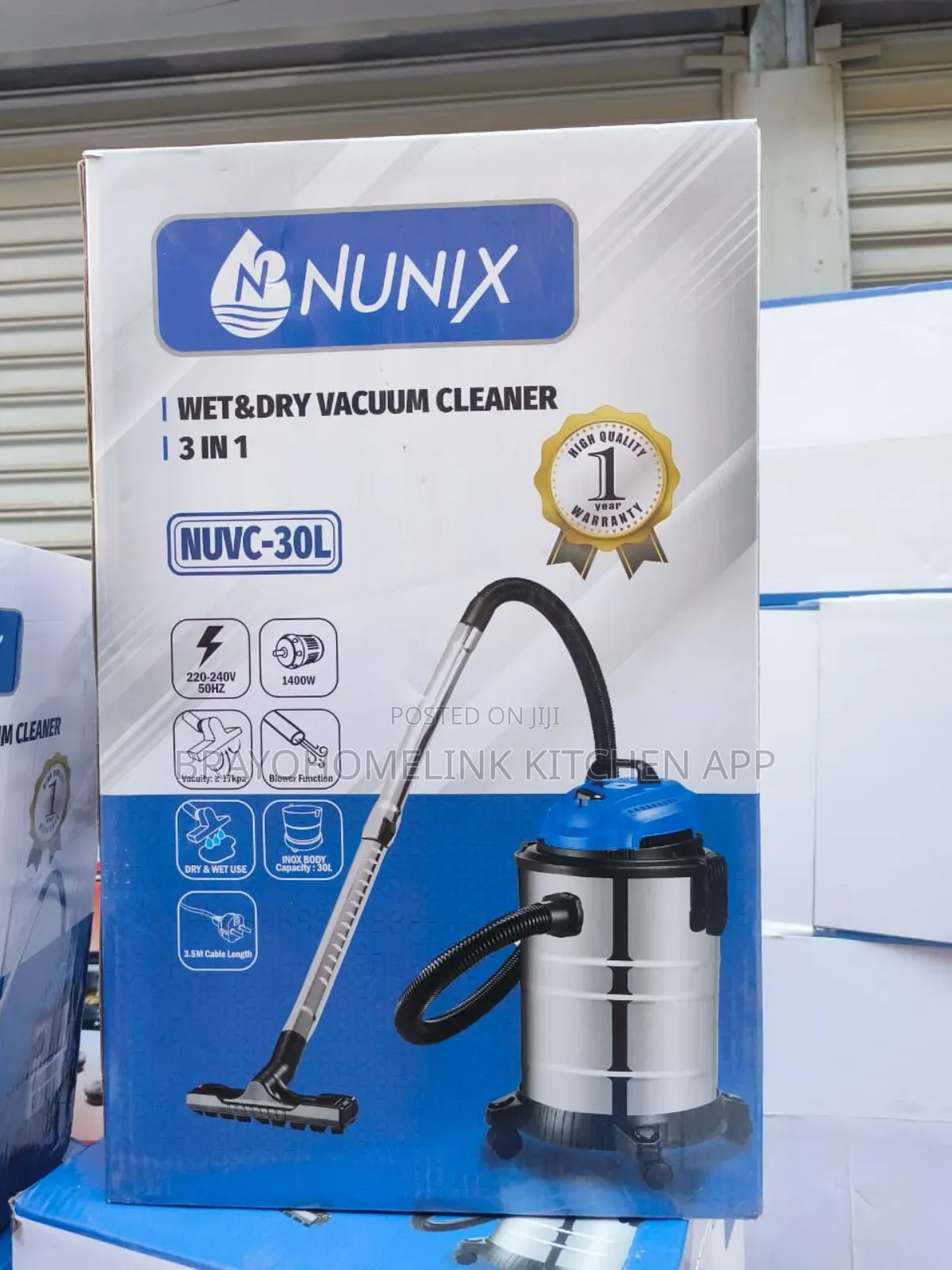 30 Litres Nunix Wet and Dry Vacuum Cleaner
