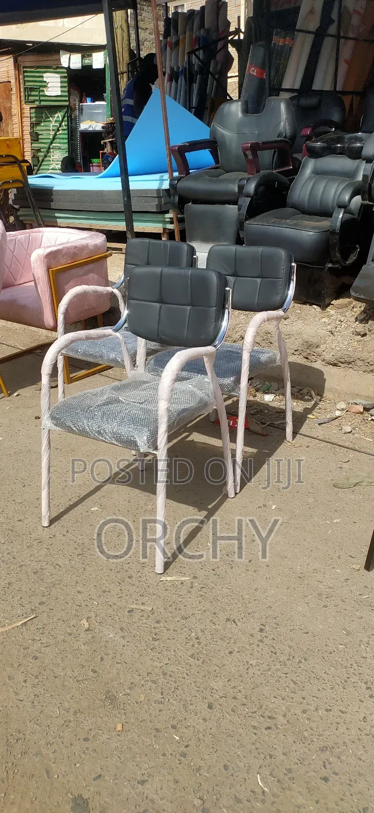 Salon Chrome Chairs