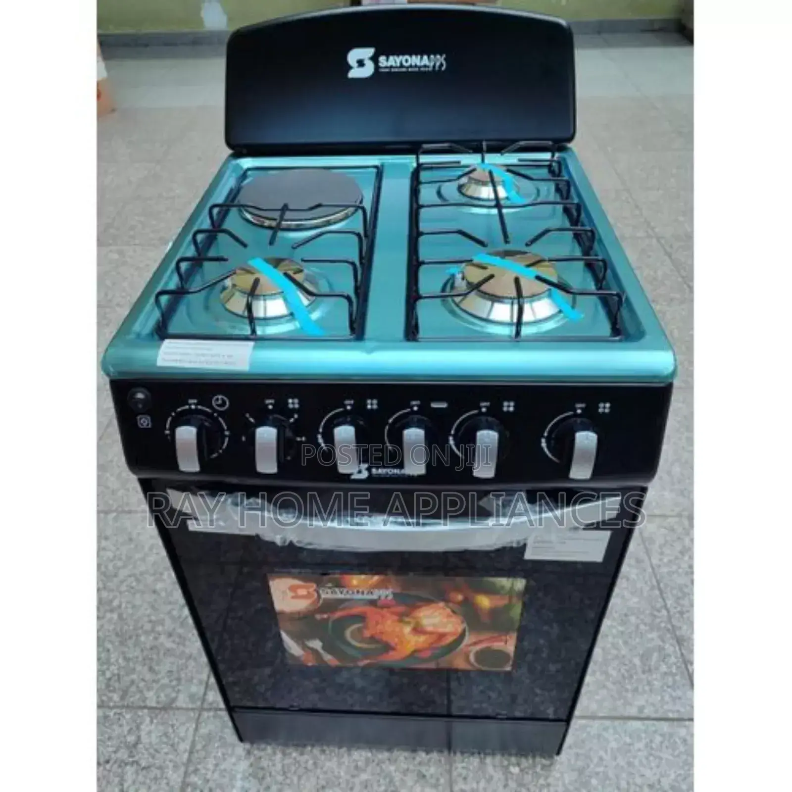 Sayona 3gas+1 Electric Plate Standing Cooker With Gas Oven 50cm*55cm