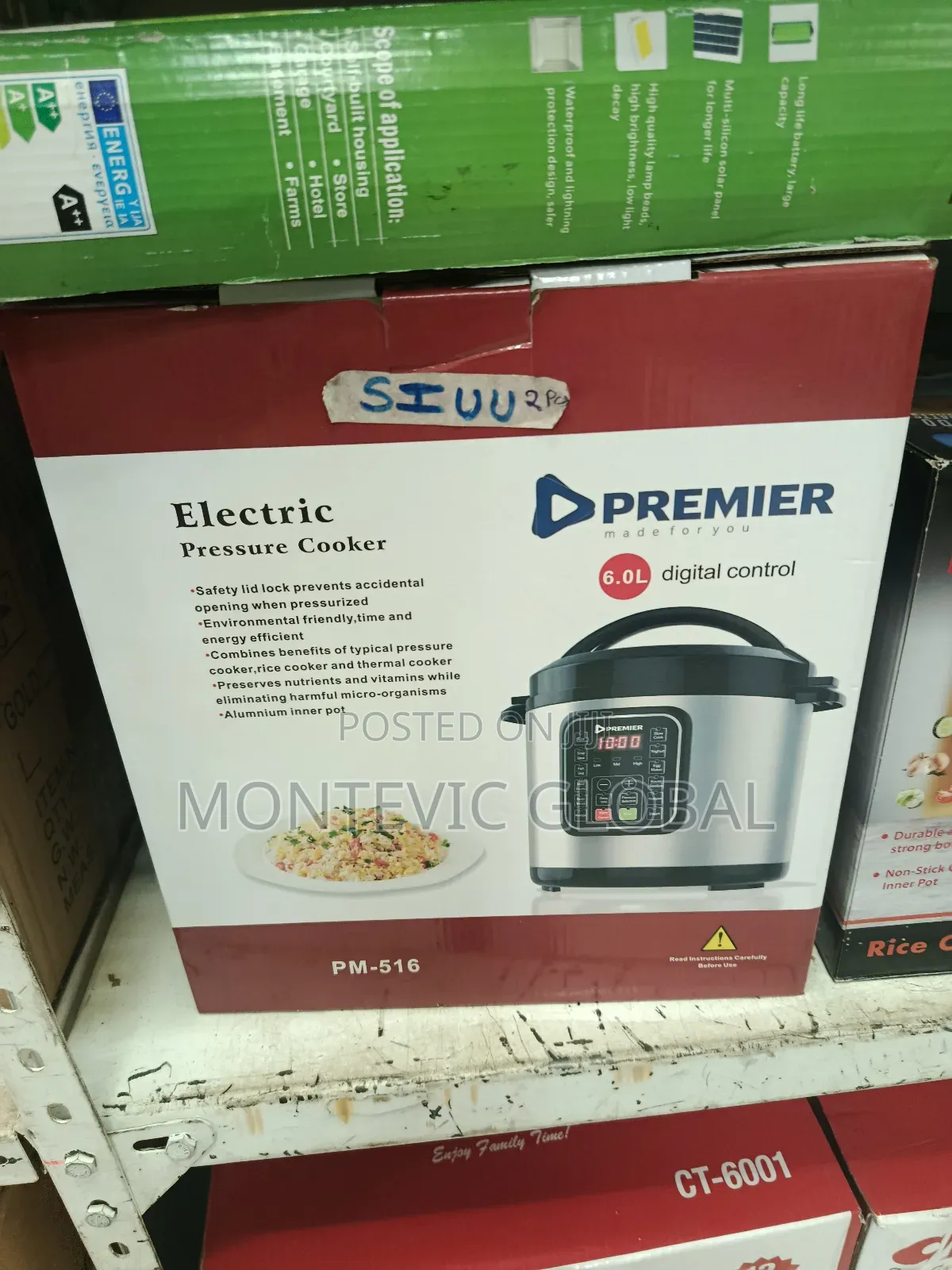 Premier Pressure Cooker 6l/Guaranteed 6l Presdure Cooker 1000w
