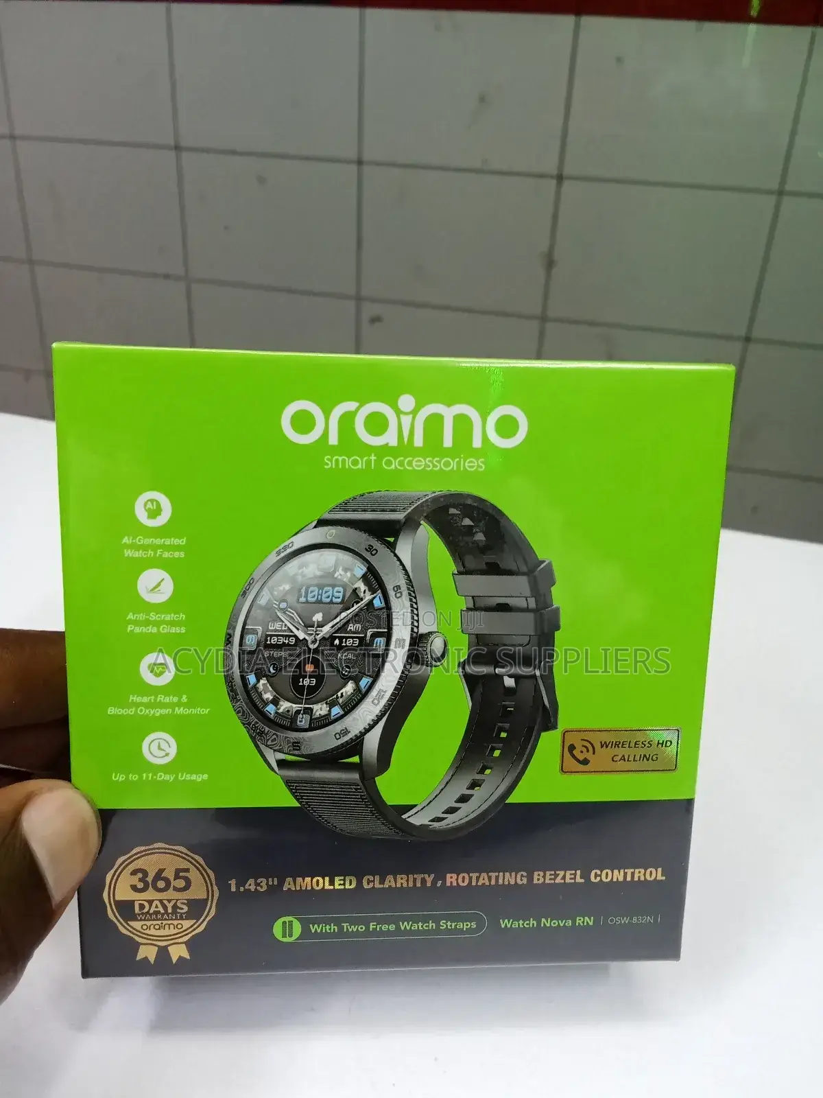 Oraimo Watch Nova Rn Osw-832n 1.43" Amoled Smart Watch