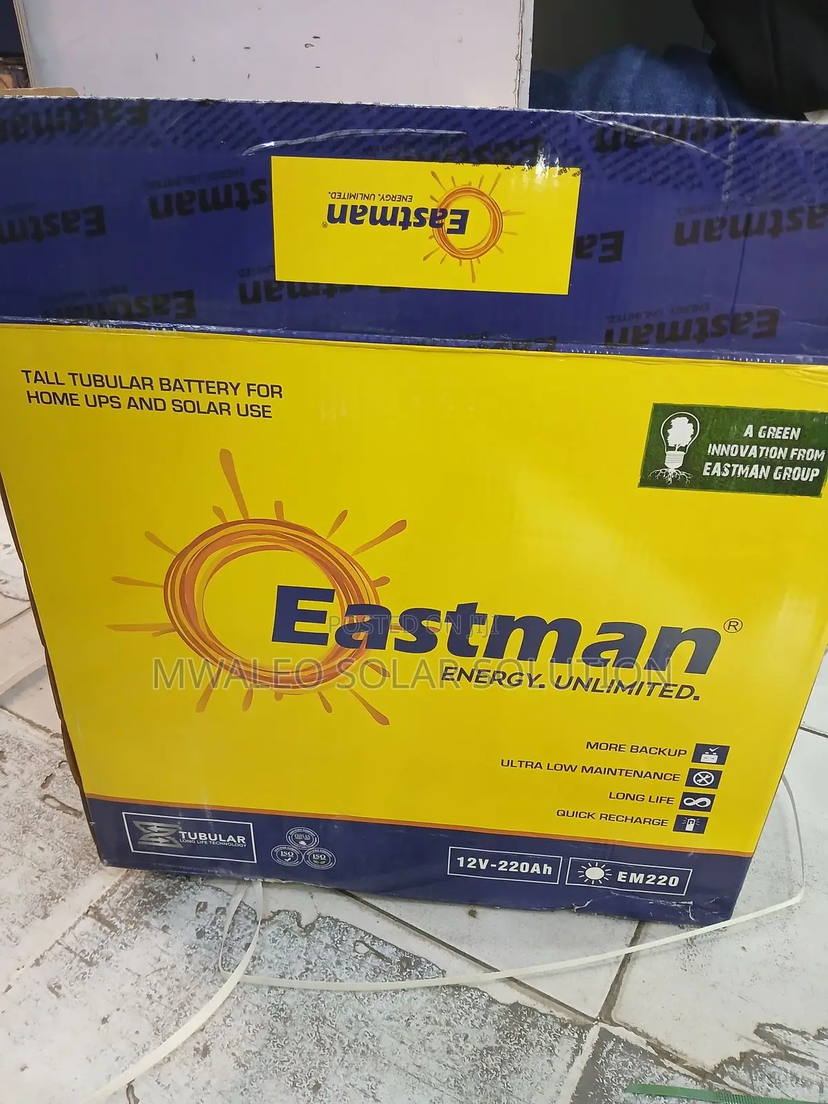 200ah Eastman Tall Tubular Battery