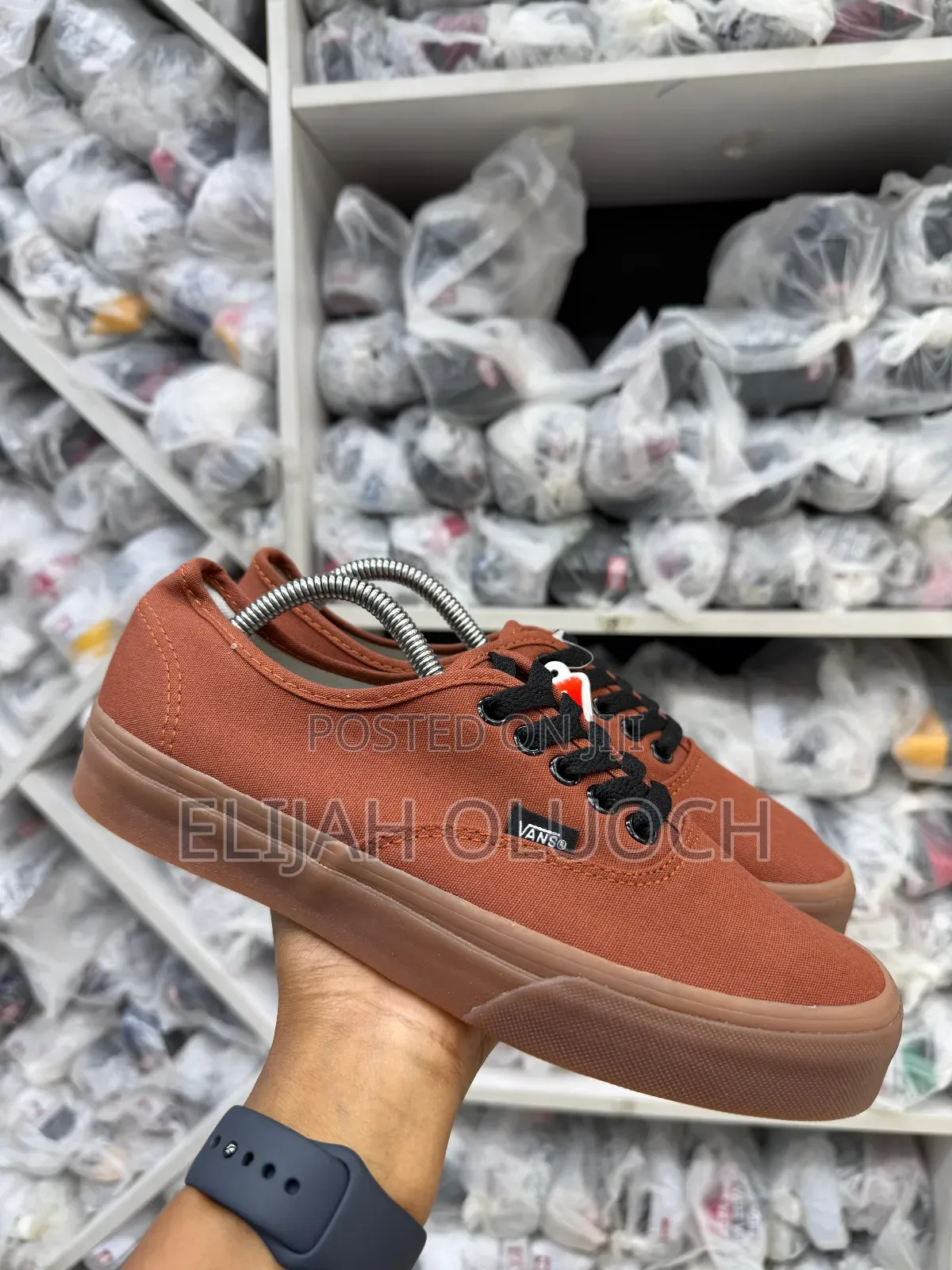 All Brown Plain Color Vans