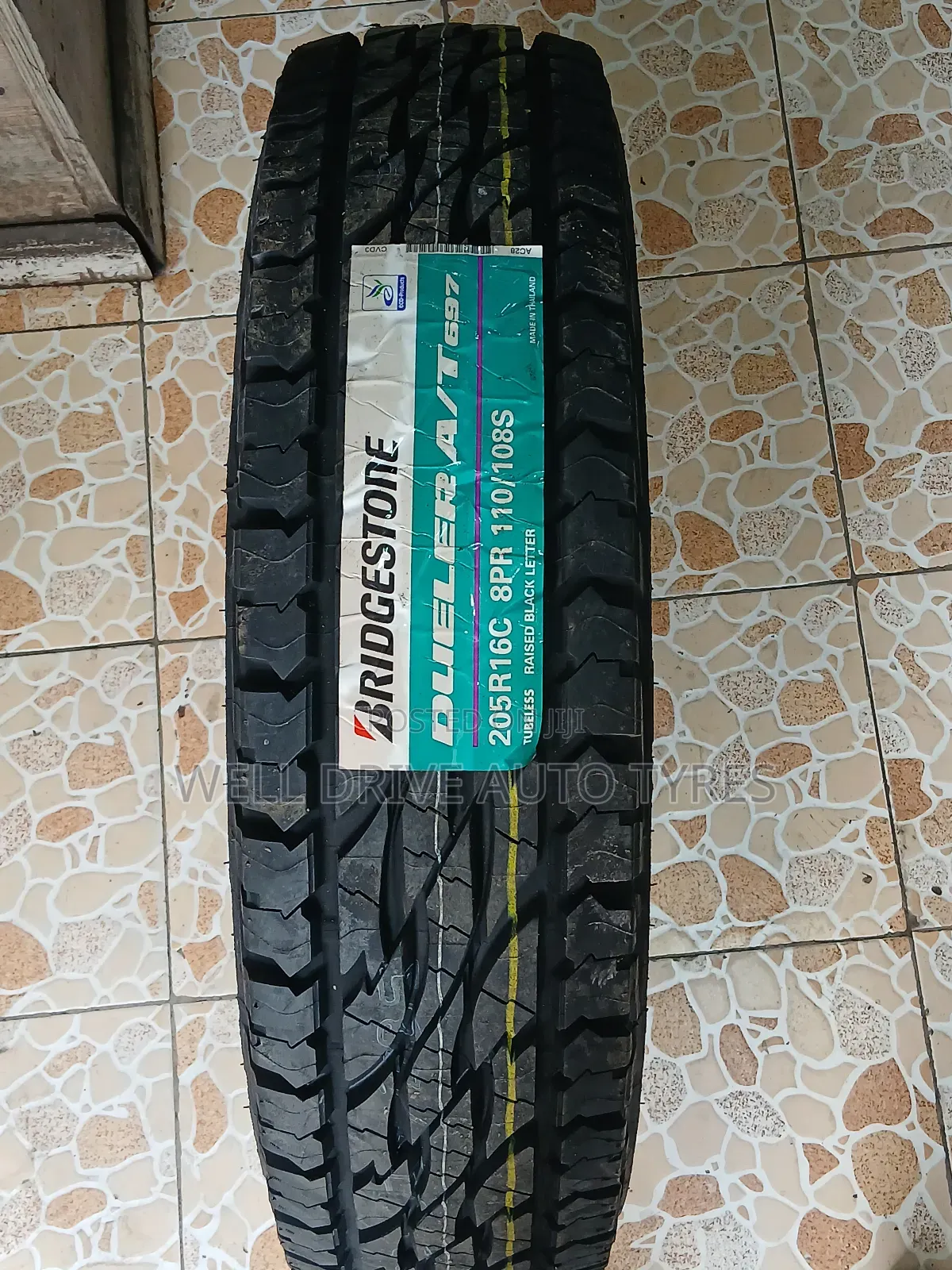 205r16c 8pr Bridgestone Dueler a/T697