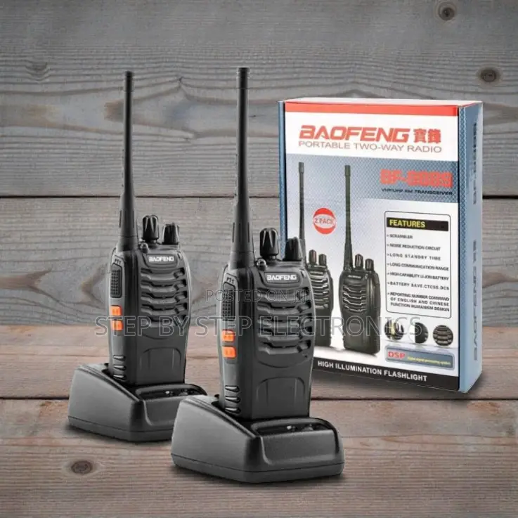 Convenient Reliable Baofeng Bf-888s Walkie Talkie Radio Calls-2 Pieces