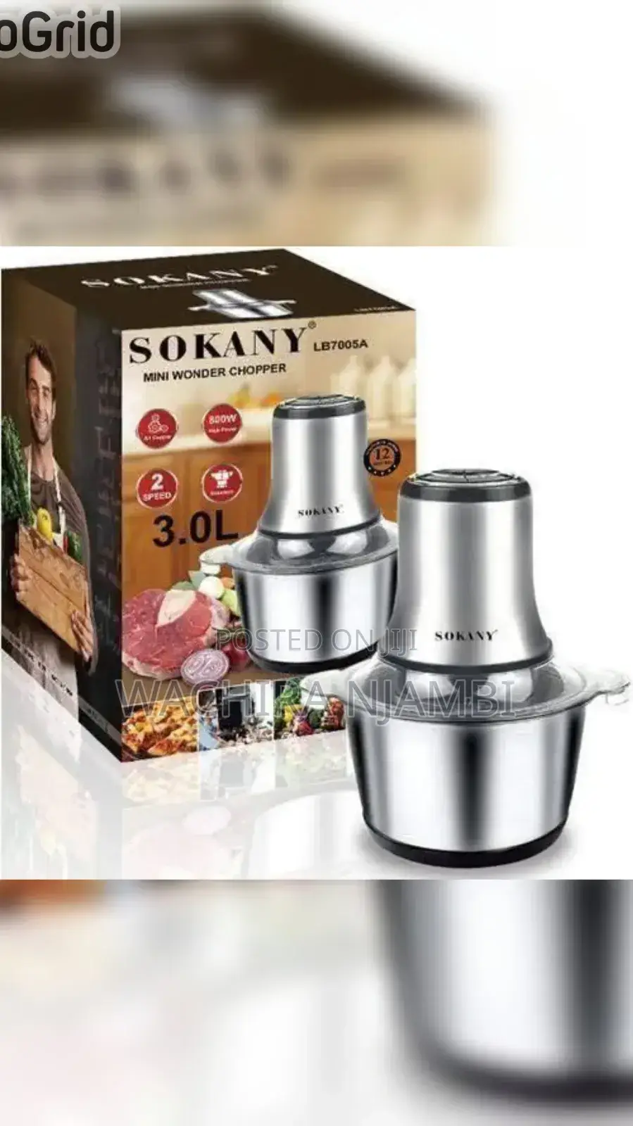 Sokany Electric Meat Grinder, or Mincer and Vegetable Chopper