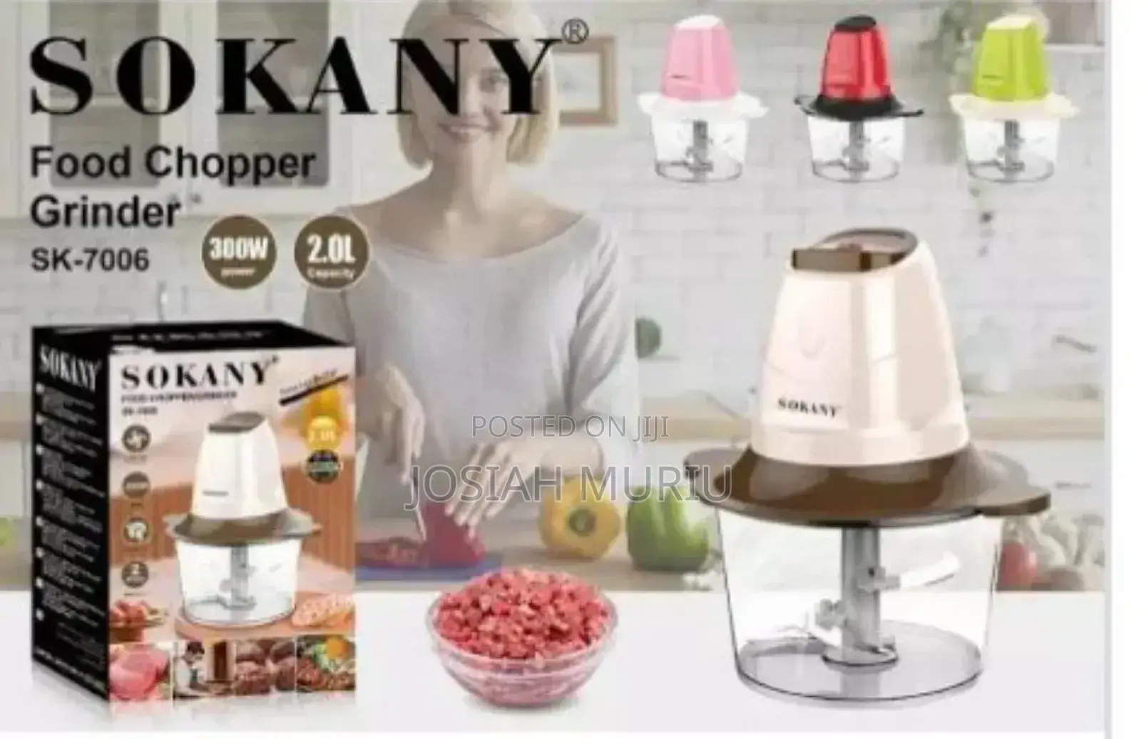 Sokany Mini Wonder Food Chopper, Model Sk-7006.