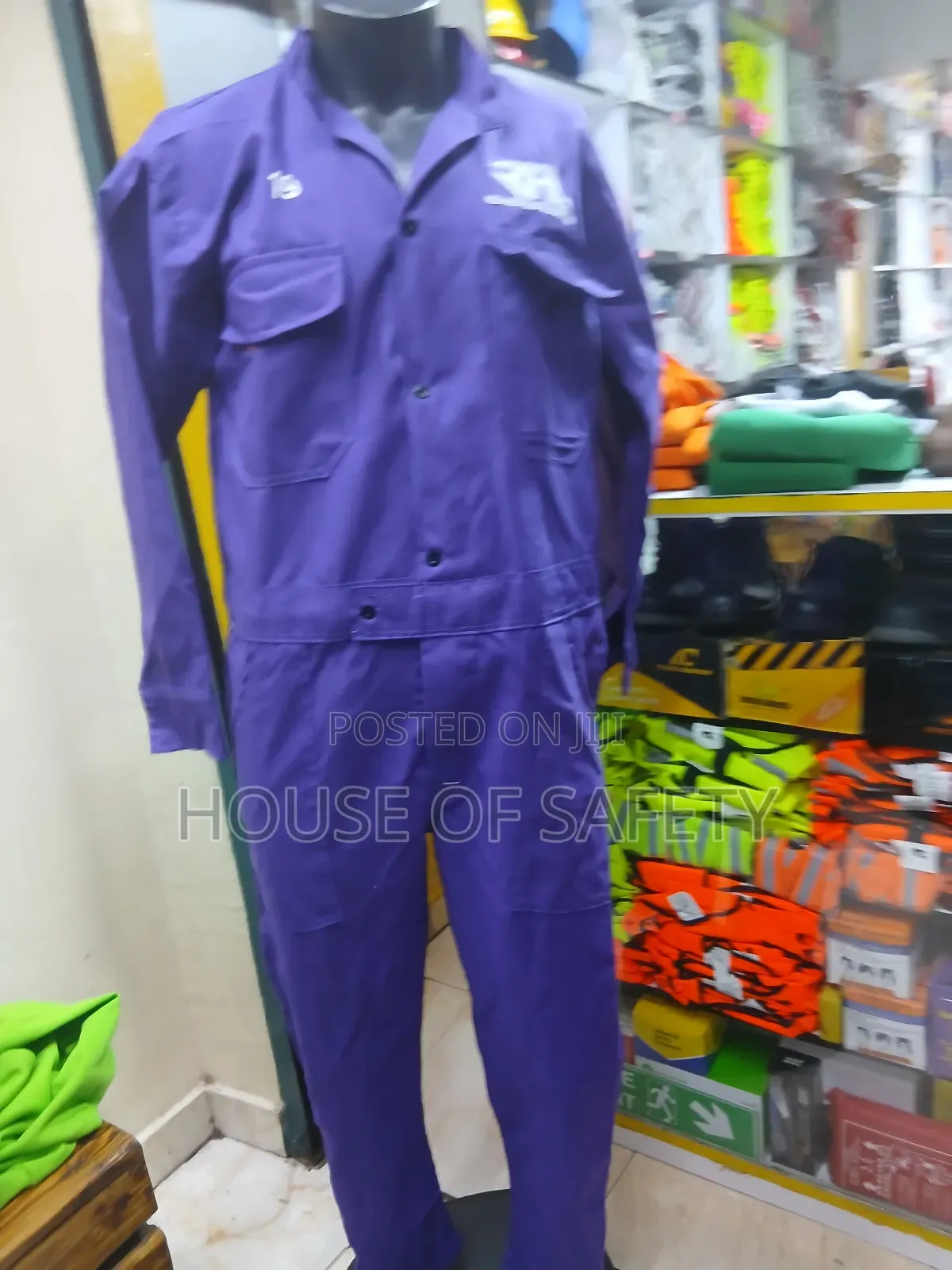 Brand Identity Coveralls in Blue
