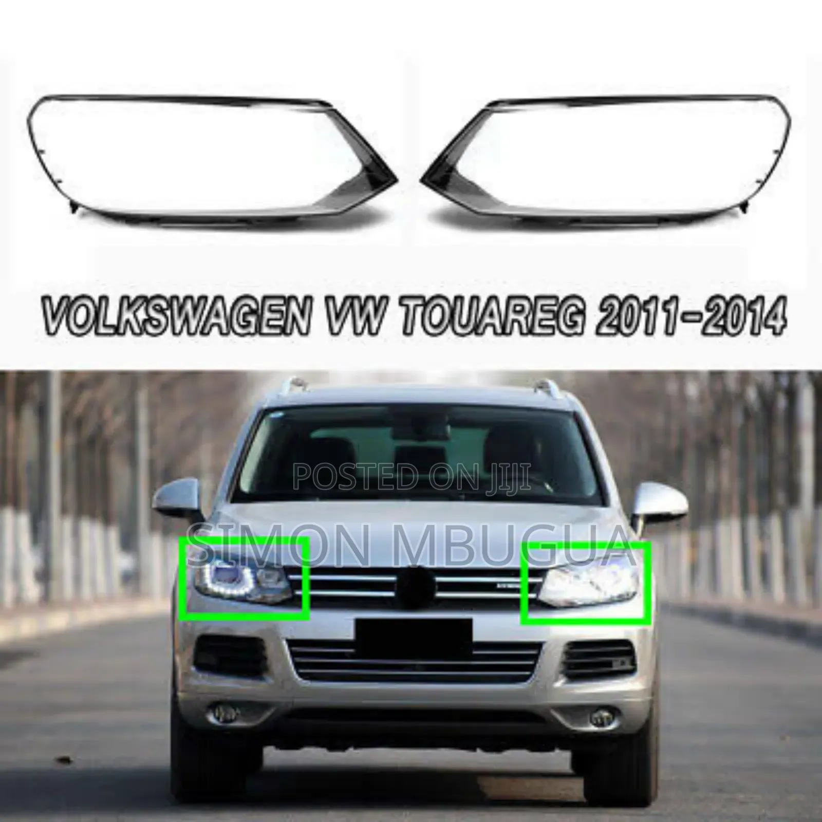 Volkswagen Touareg 2011-2014 Headlight Lens