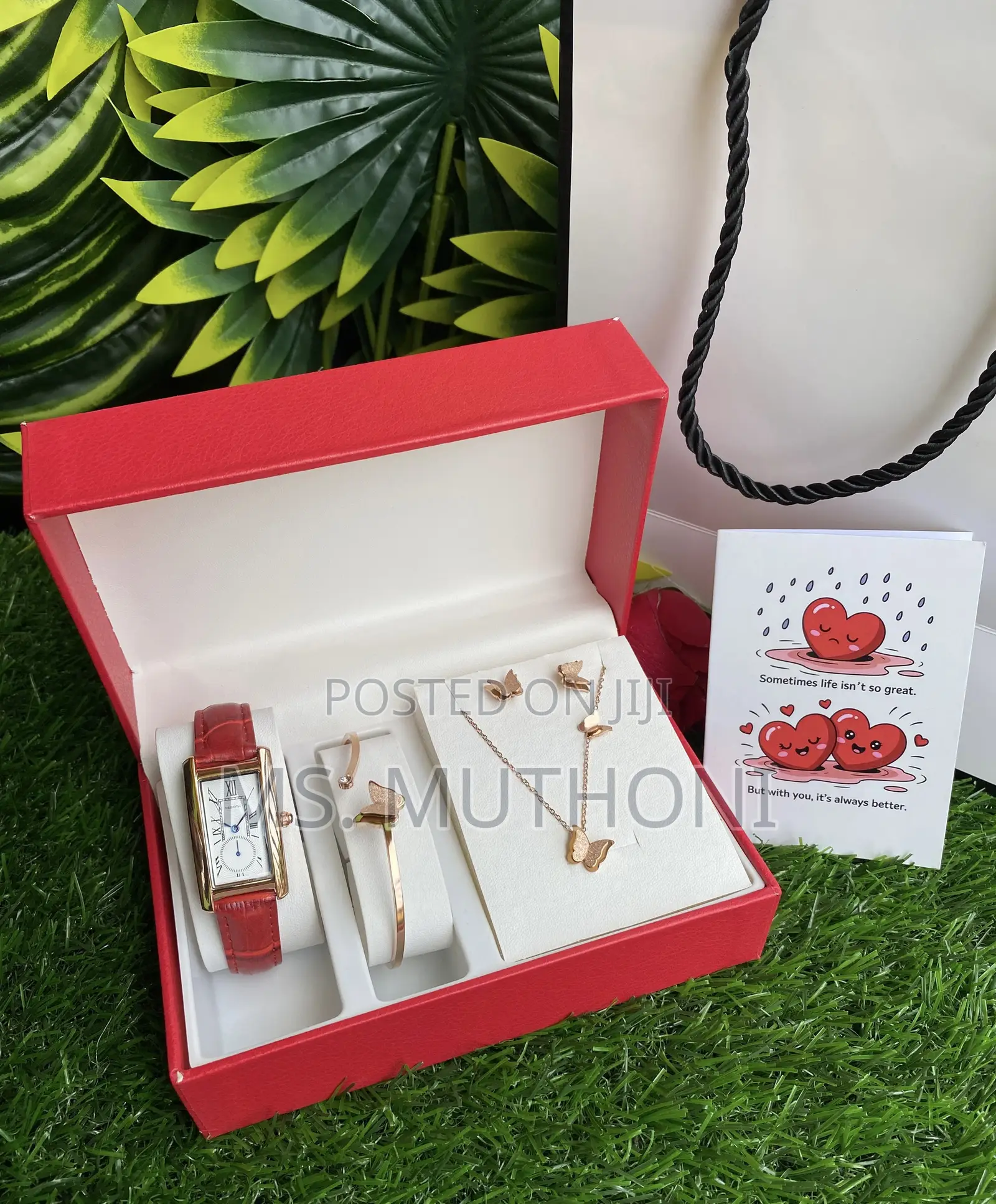 Wrist Watch Accessories Birthday Ladies 4in 1 Gift Set*