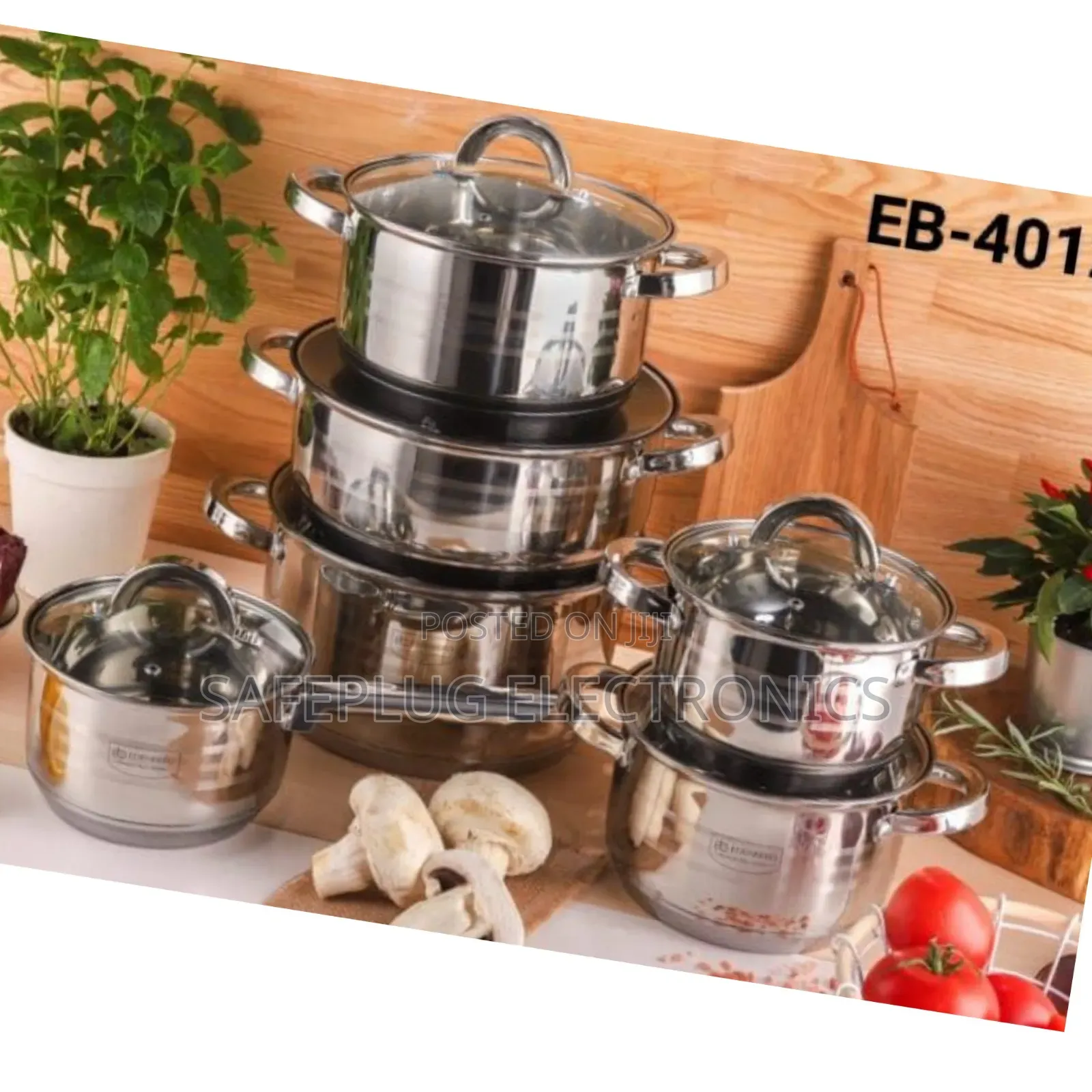 Edenburg 12pc Premium Pots/Pans - Works on All Stoves ( Induction)