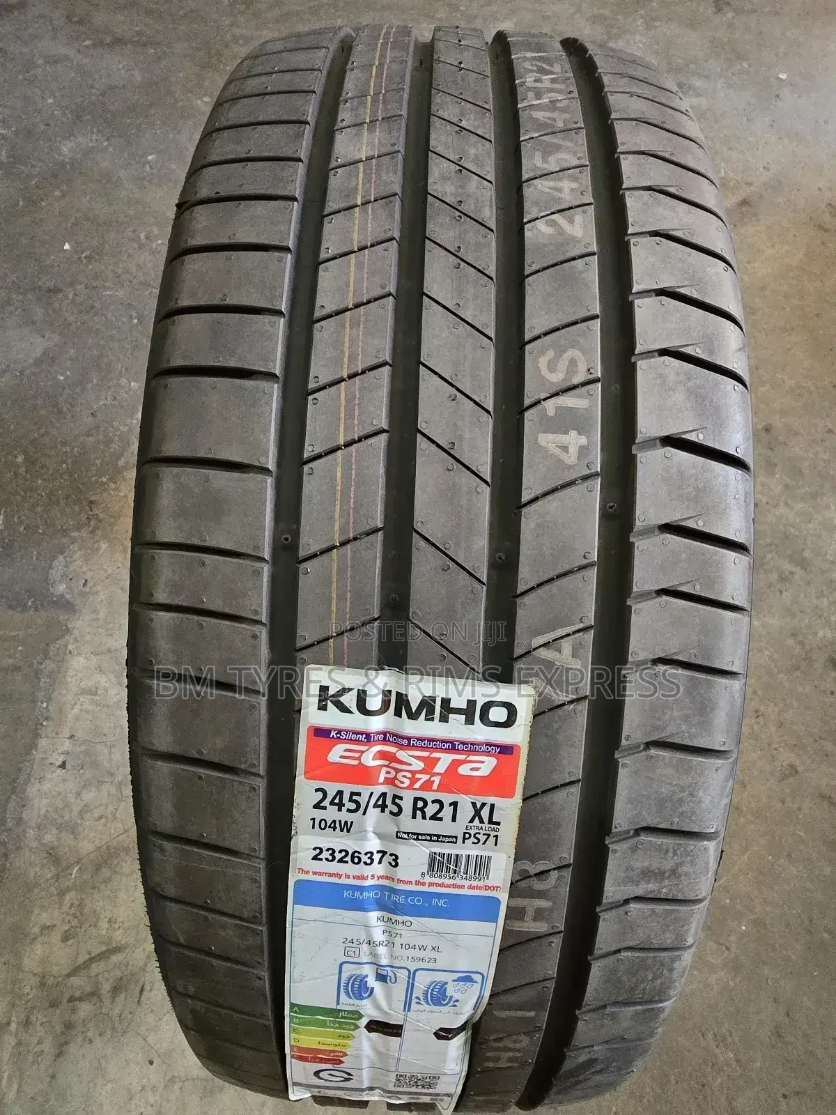 245 /45 R21 Khumo Tyres (Ecsta) Xl