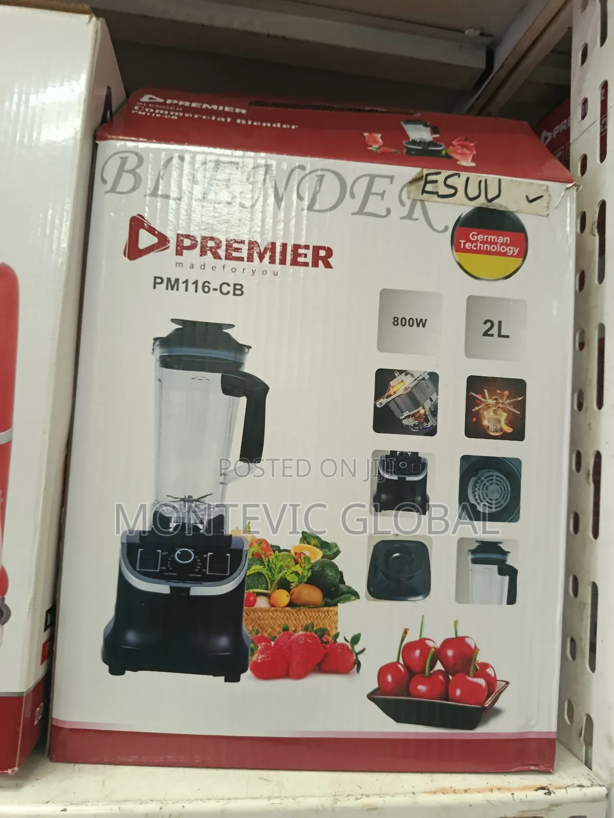 Premier Commercial Blender /2l 800w Premier Blender