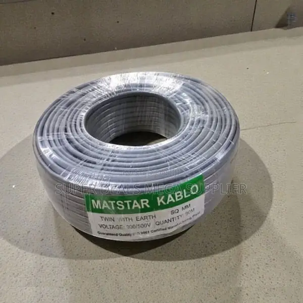 PVC Insulated 4.0mm Twin With Earth Flat Electrical Wiring Cable