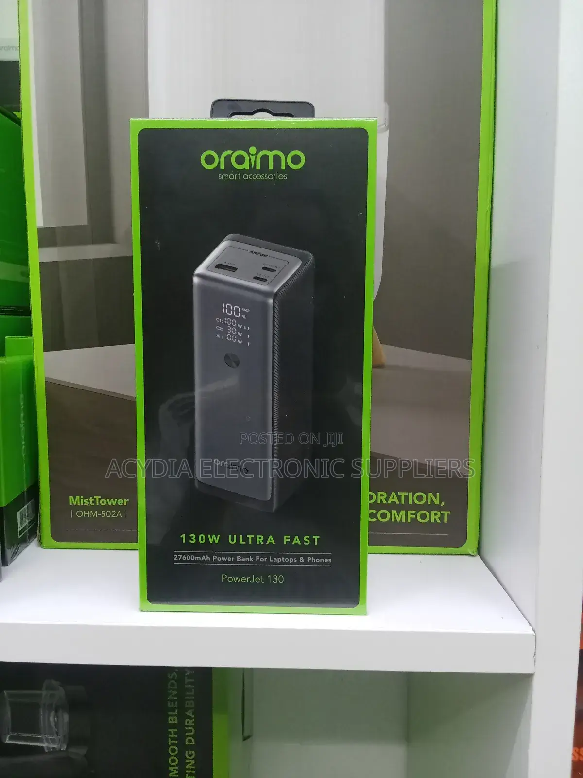 Oraimo Powerjet 130 130w Ultra Fast Power Bank for Laptops and Phones