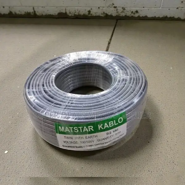 Compact Design 4.0mm Twin With Earth Solid Core Flat Electrical Cable