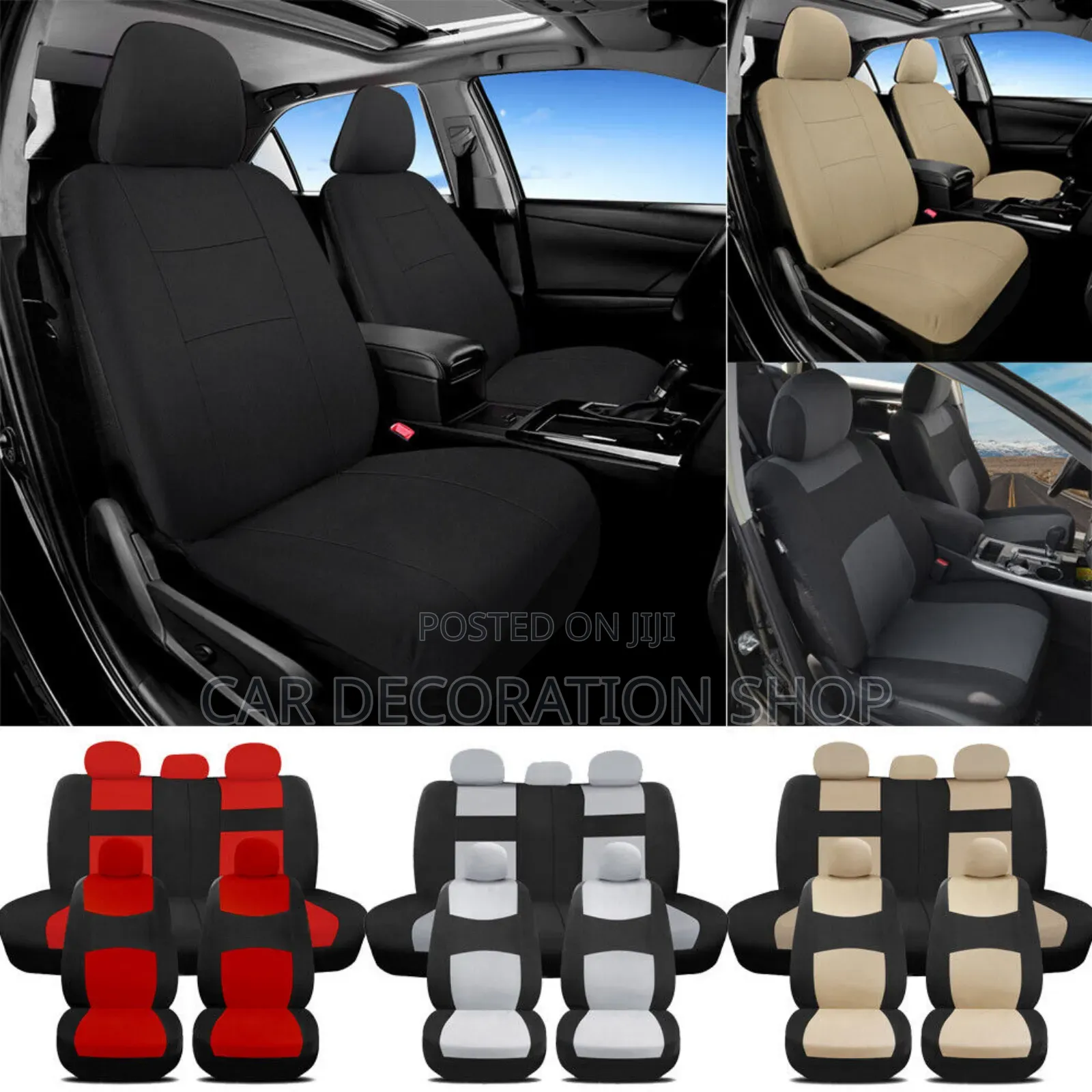 5 Seater Nonslip Super Soft Plush Car Seat Cover Well Fit