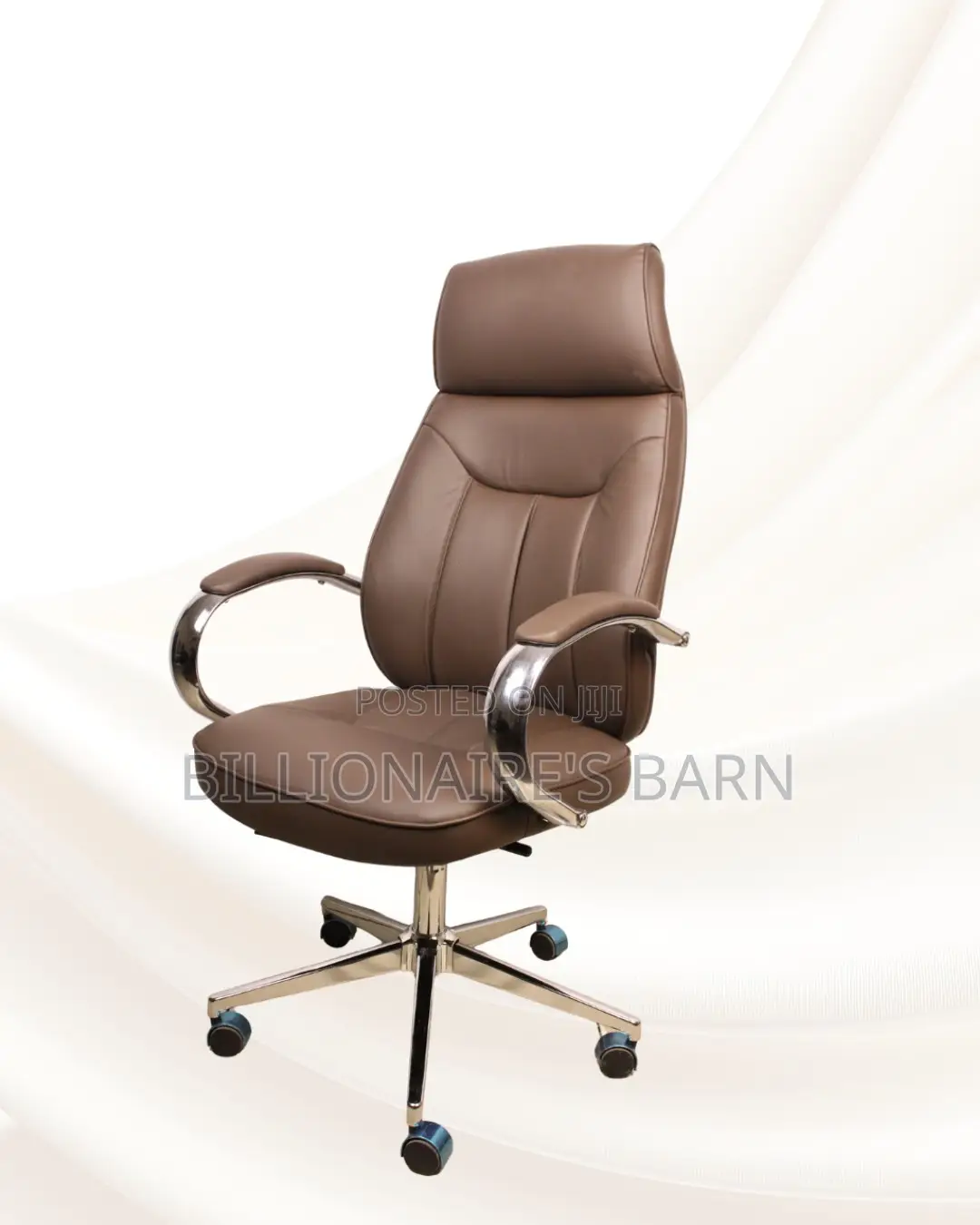 Executive Leather Chair | Office-Ready Style, Padded Arm Comfort