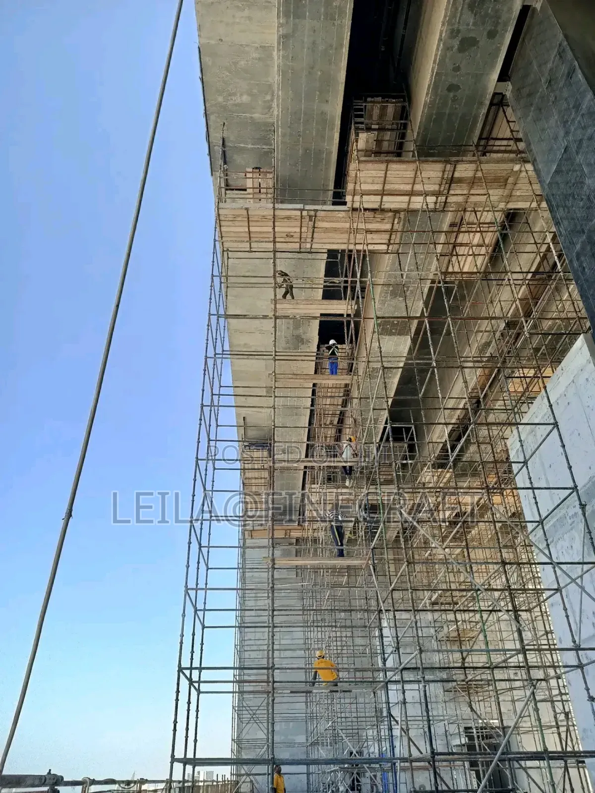 Scaffolding Height Access Using Cuplock