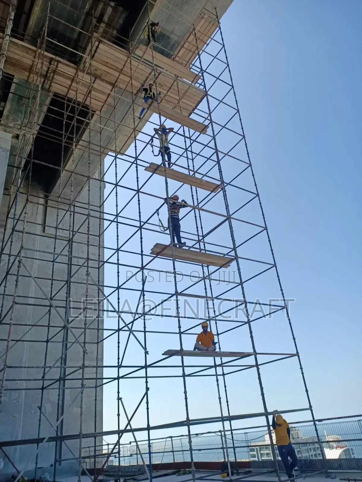 Scaffolding Height Access Using Cuplock