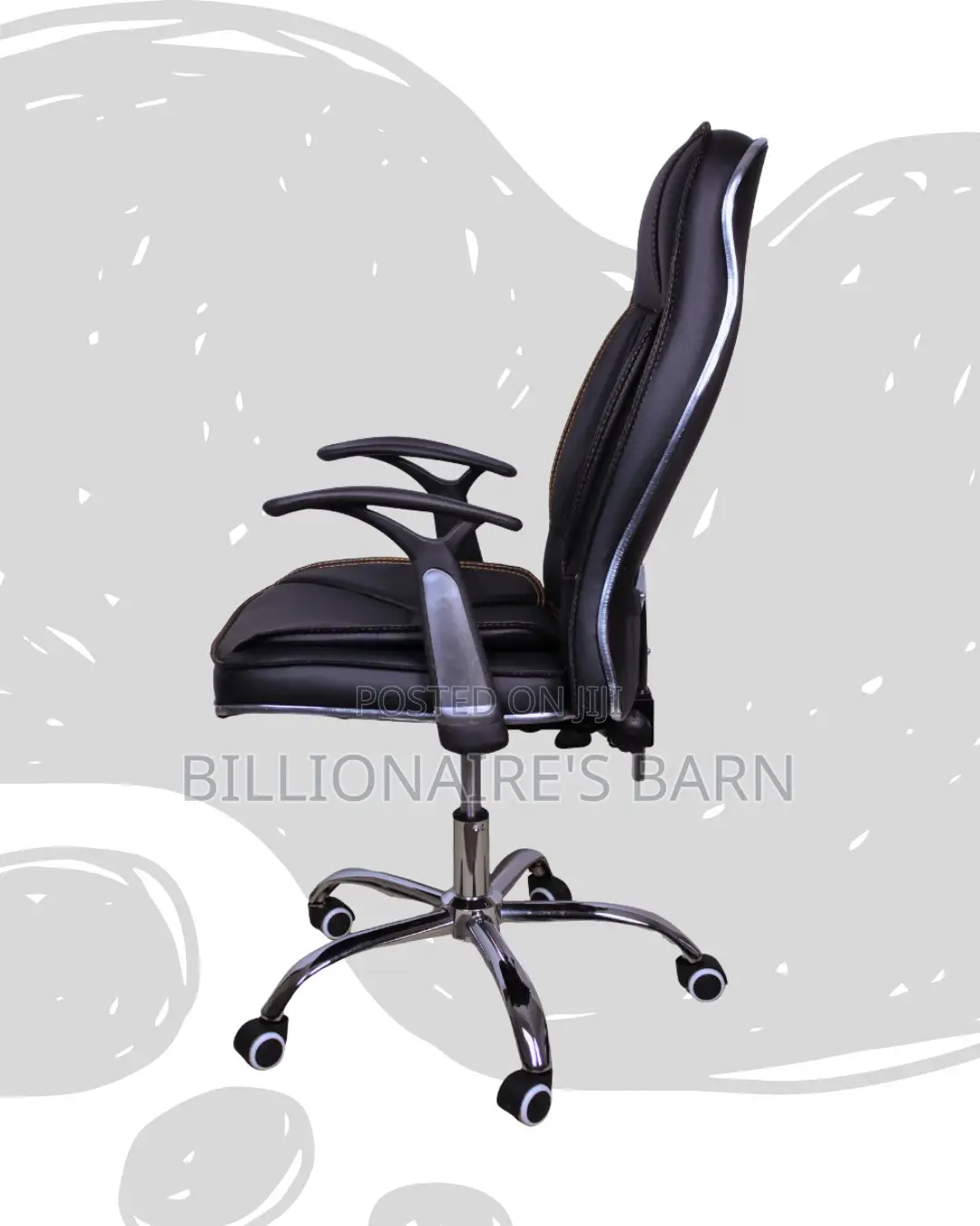 Executive Leather Office Chair High-Back | Premium Leather Finish