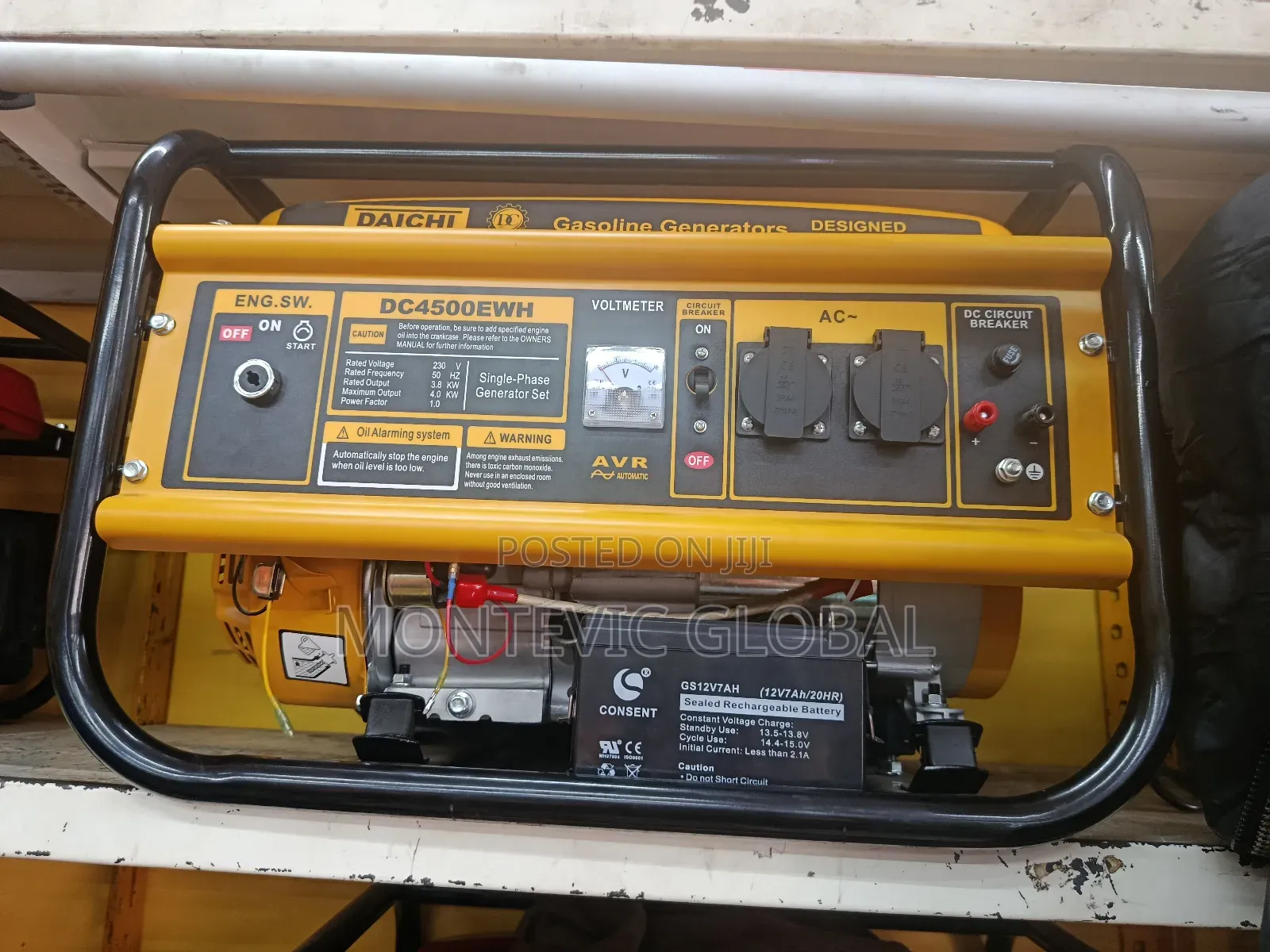 Daichi Silent Gasoline Generator 4.5kva /Dc4500ewh