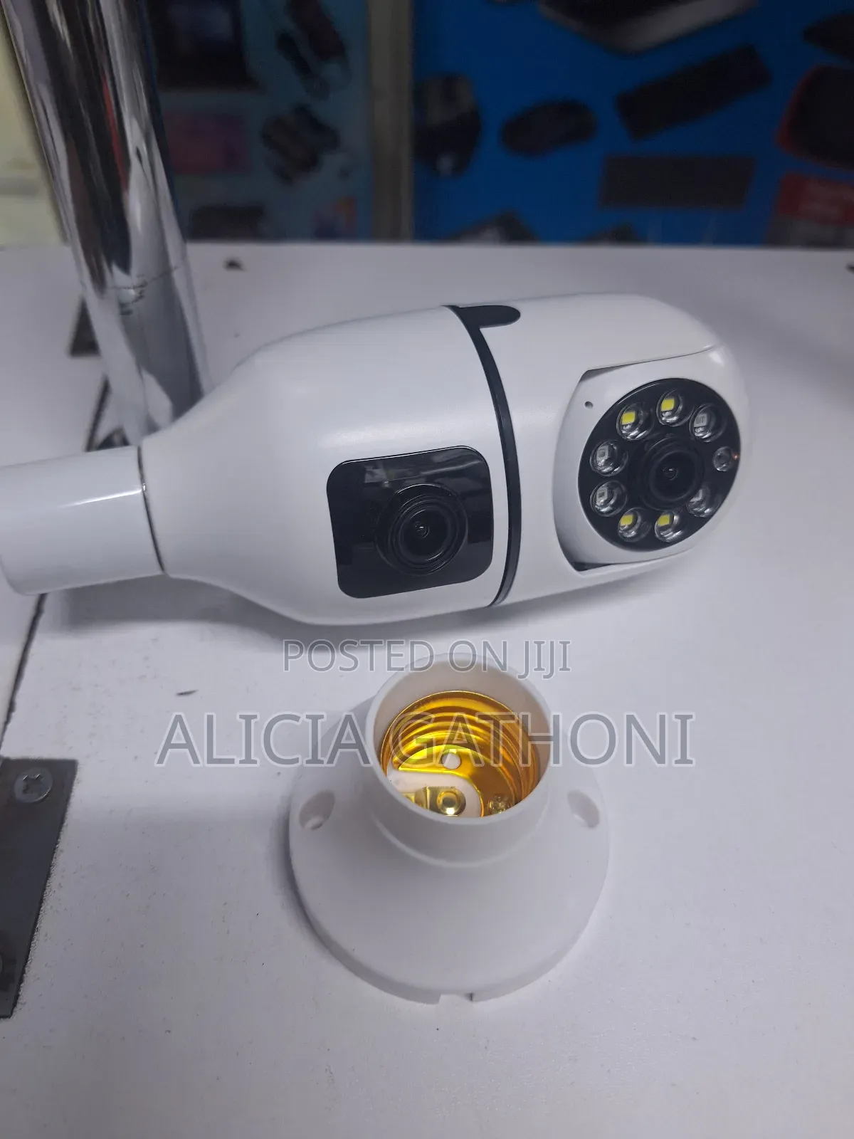 V380 Dual Lens Bulb Camera