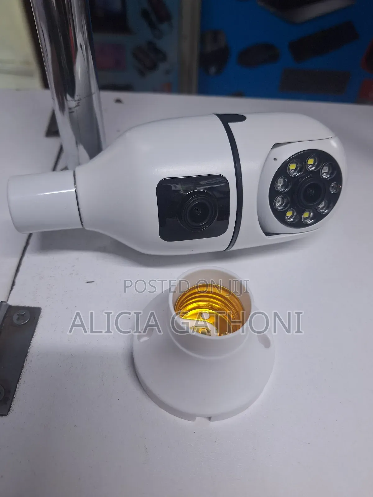 V380 Dual Lens Bulb Camera