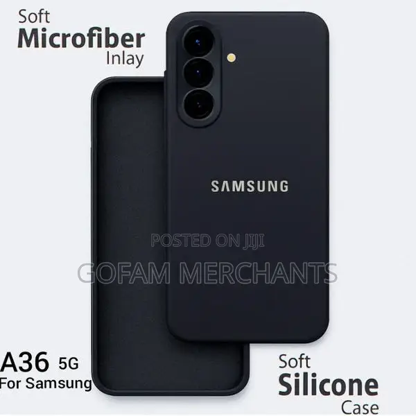 Samsung Galaxy A36 Soft Silicone Cover Blue, Black,And Purple