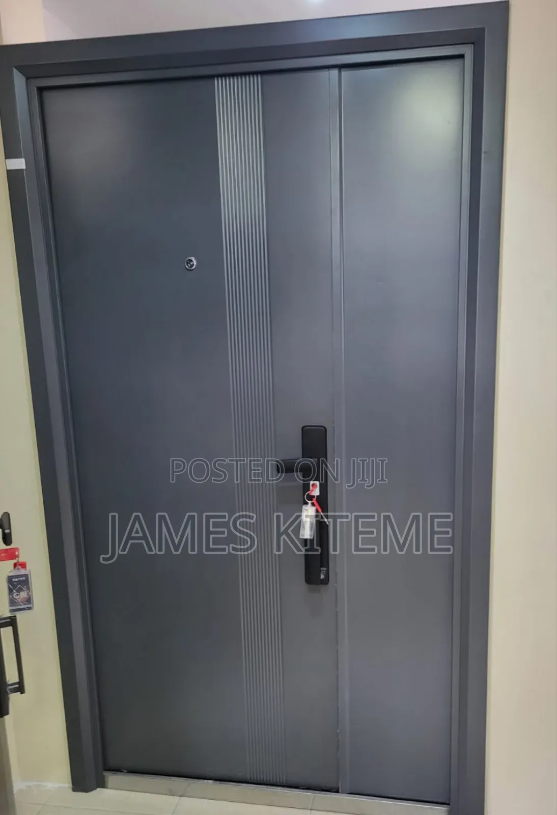 Double Door With Straight Lines