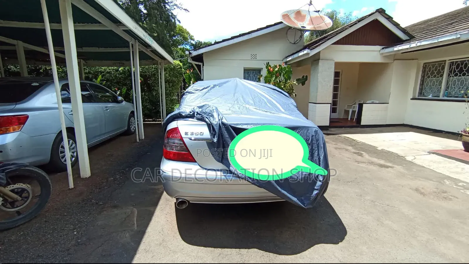 Mercedes E350 Car Waterproof/Heat Resistant Body Cover With Mirror Cap