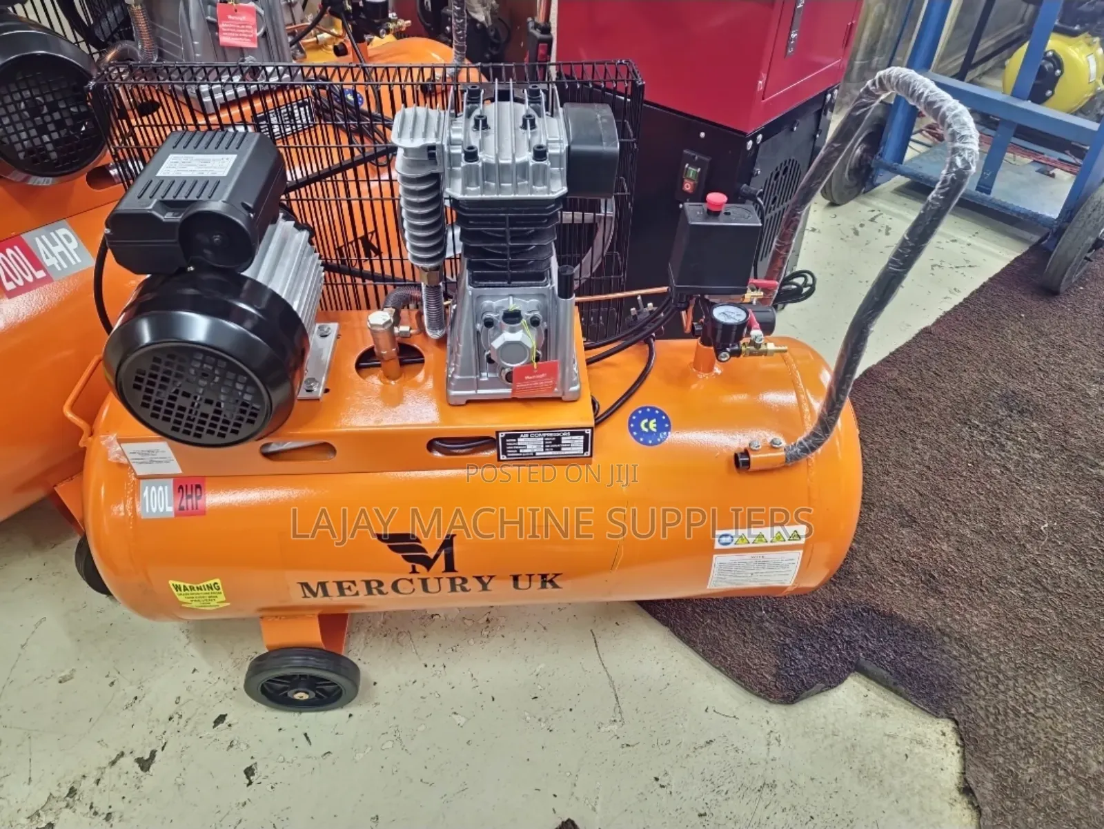 Mercury Electric Compressor 100litres 2hp