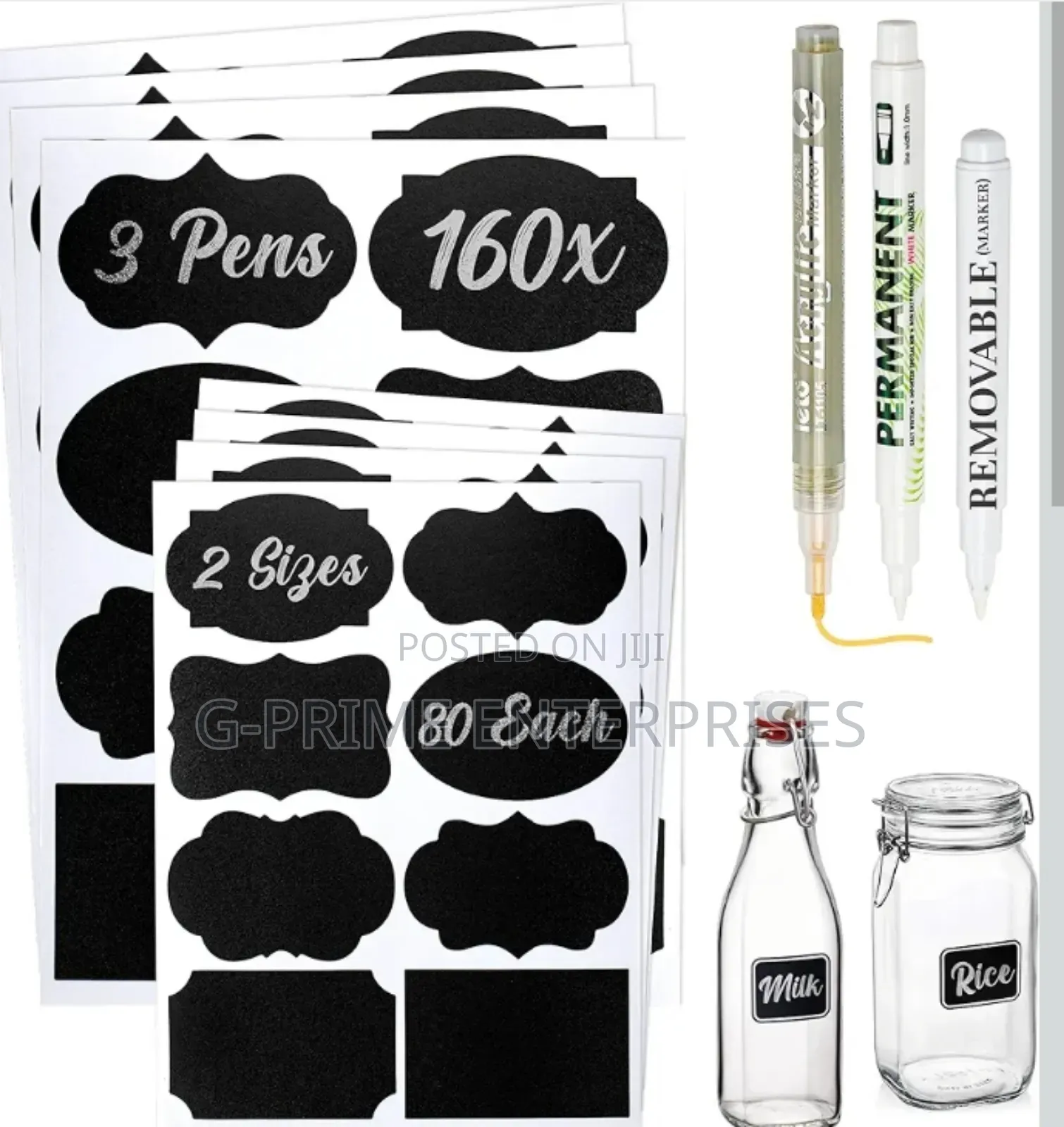 Self Adhesive Jar Label Stickers