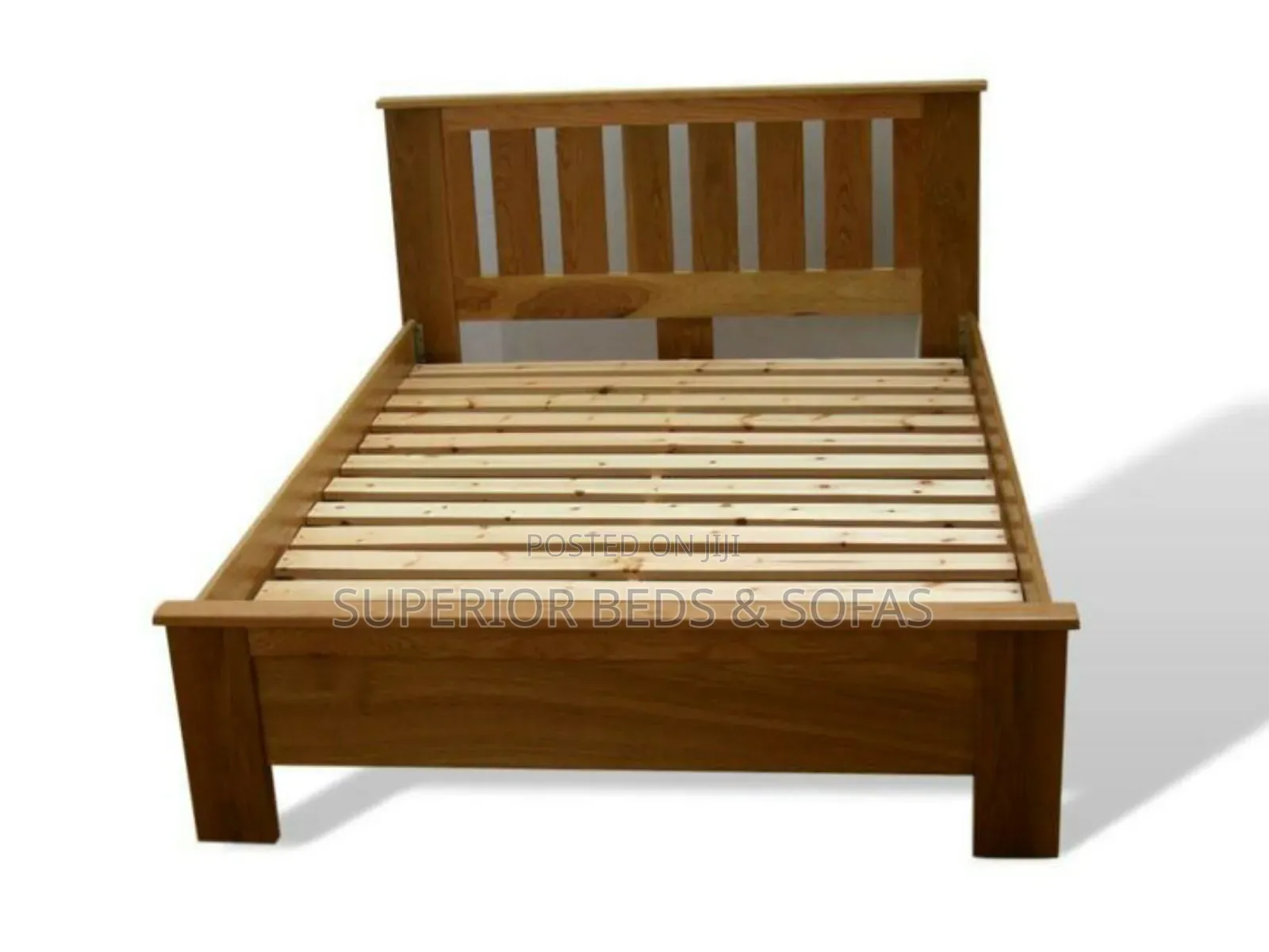 Pure Mahogany Wooden 4 by 6 Slatted Bed