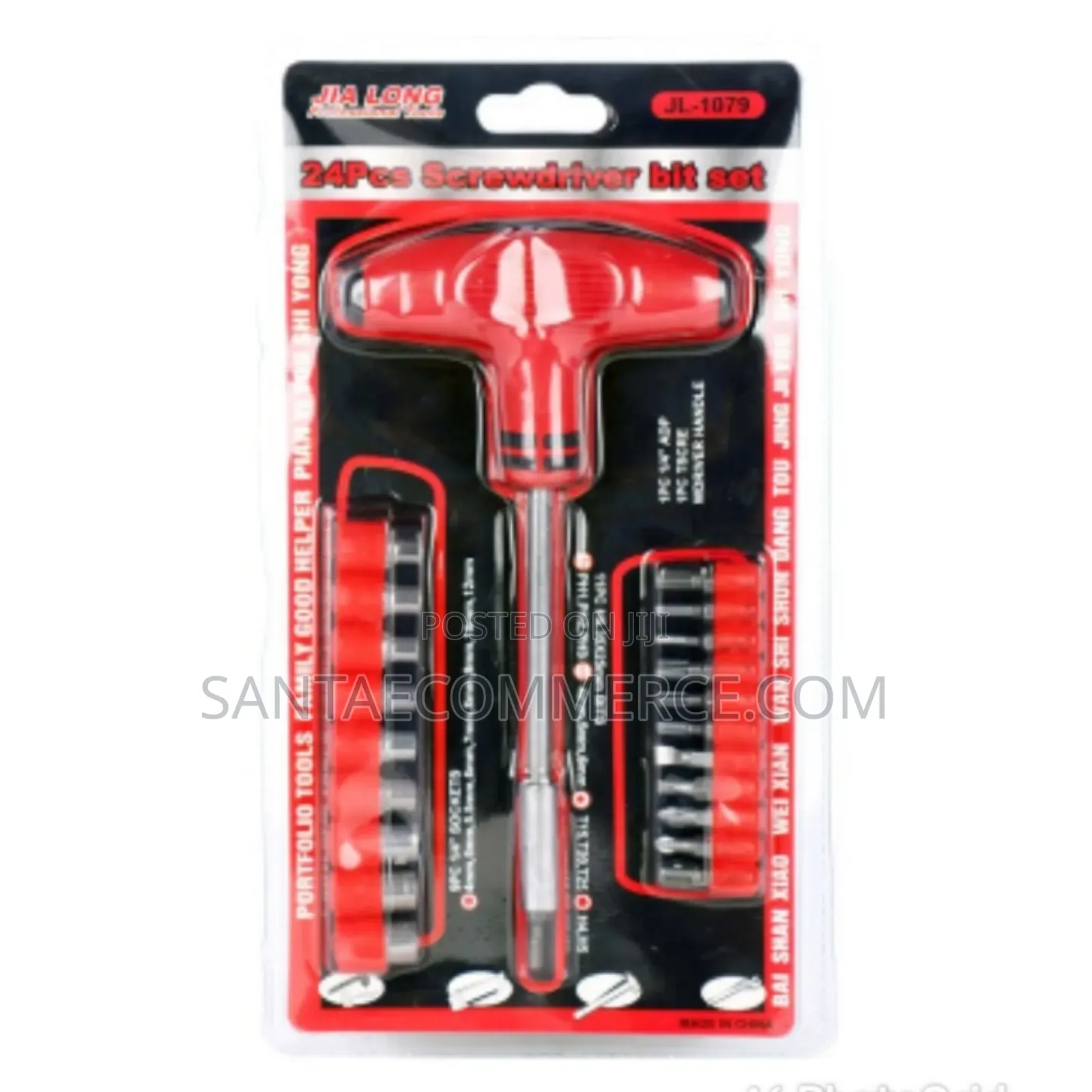 24-Piece T-Handle Screwdriver Set