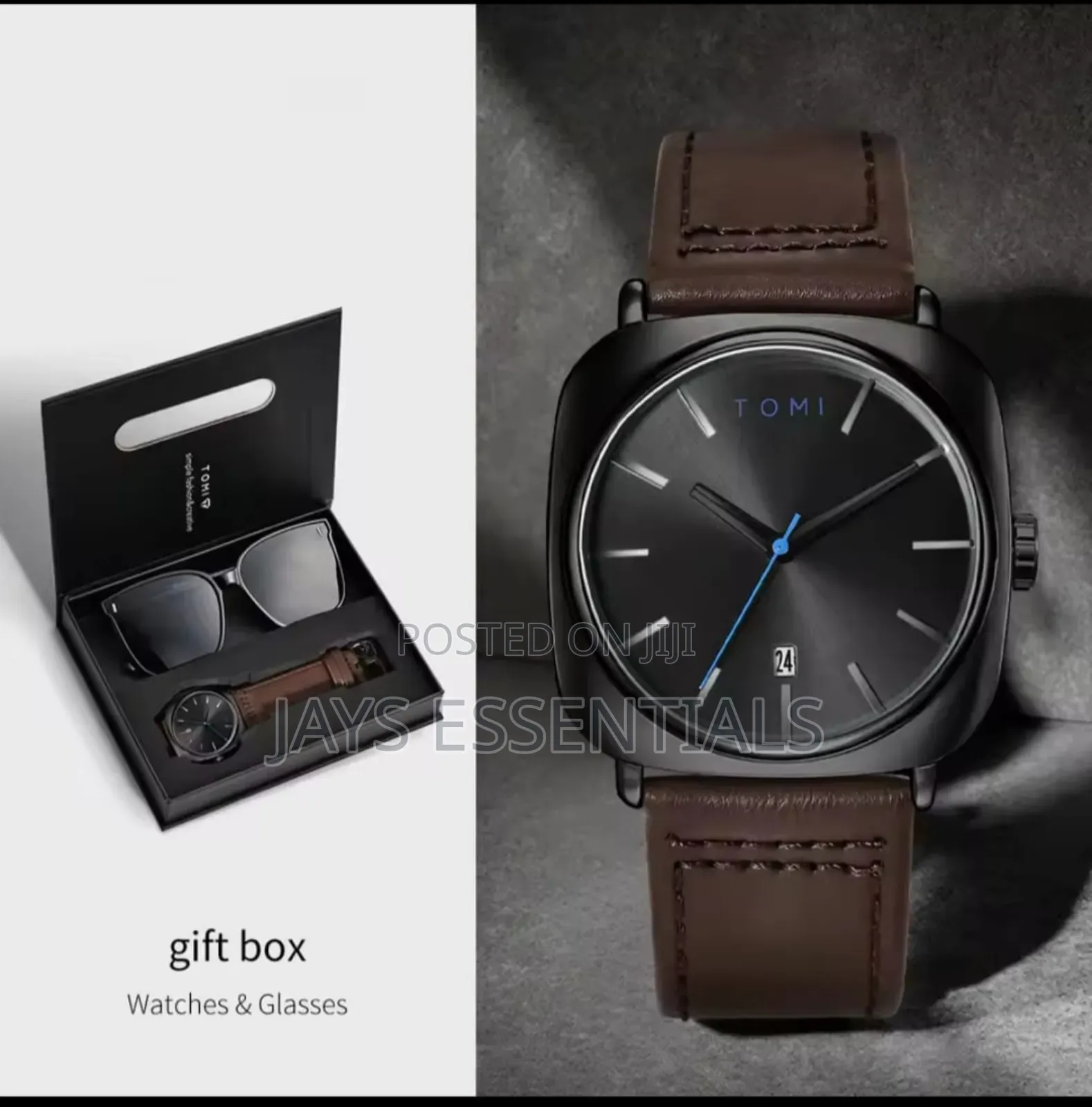 2pc Tomi Gents Watch Sunglasses Valentines Gift Set