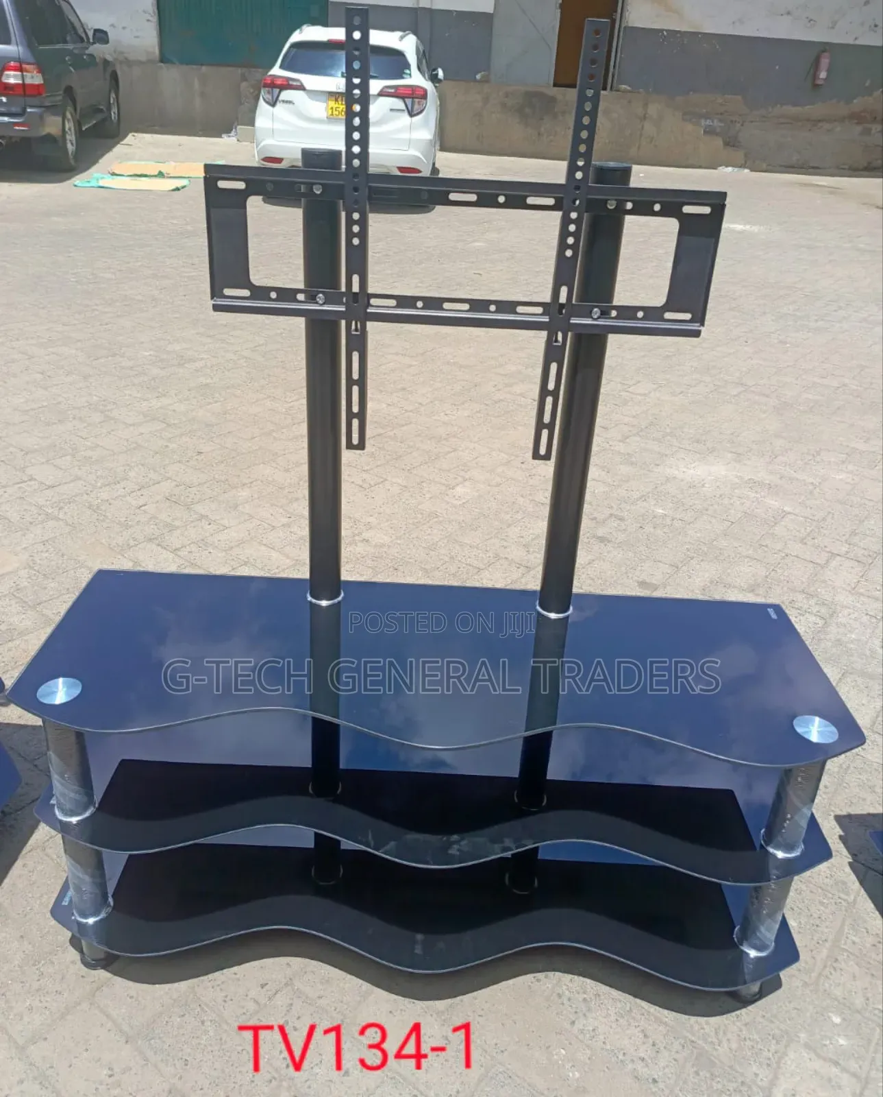 Adjustable Executive Tv Stand With Tv Wall Mount