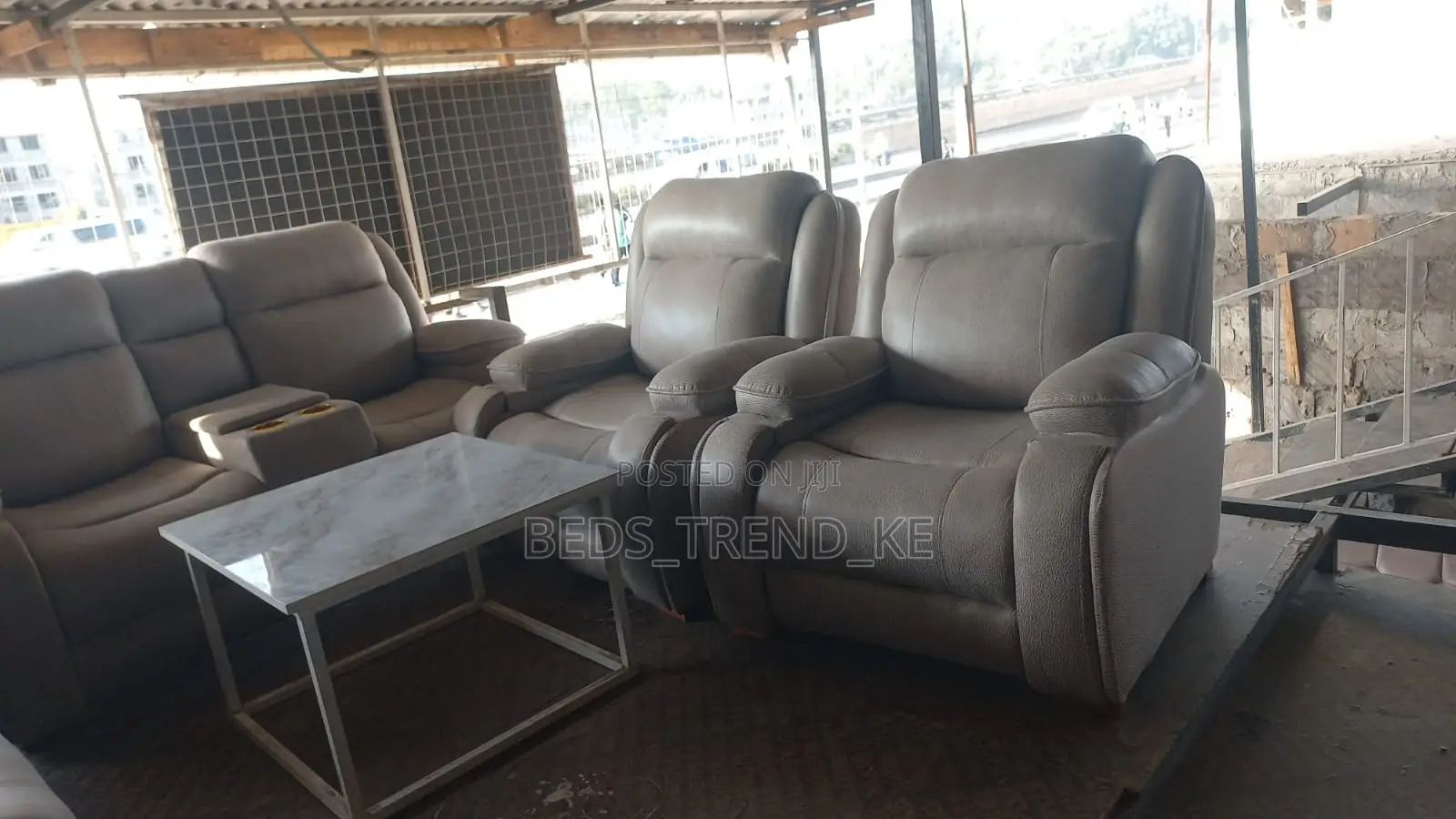 Classy 5 Semi Recliner Sofa Set 3,1,1